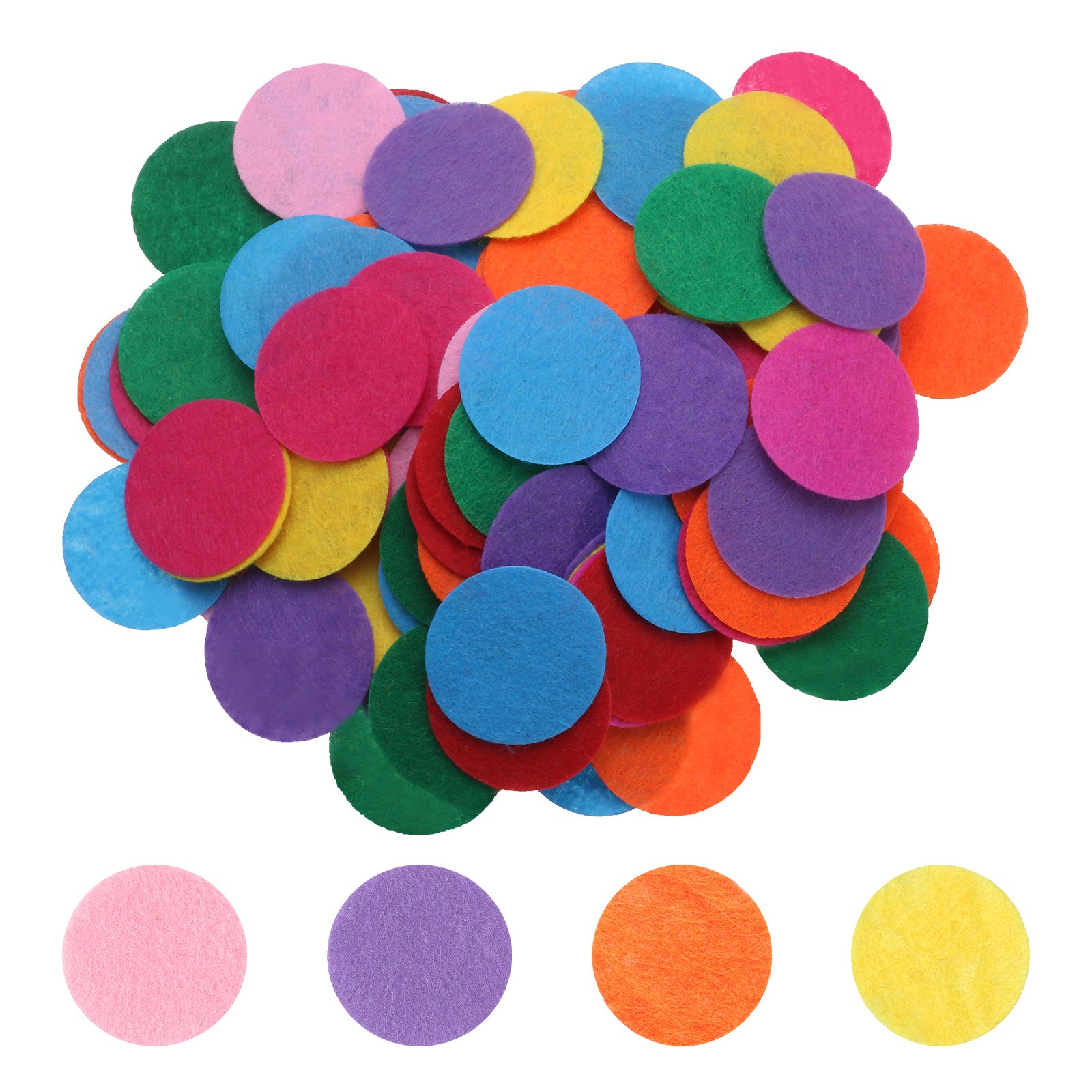 500pcs Round Felt Circles 50mm 2" Craft Felt Non-Woven Fabric Pad