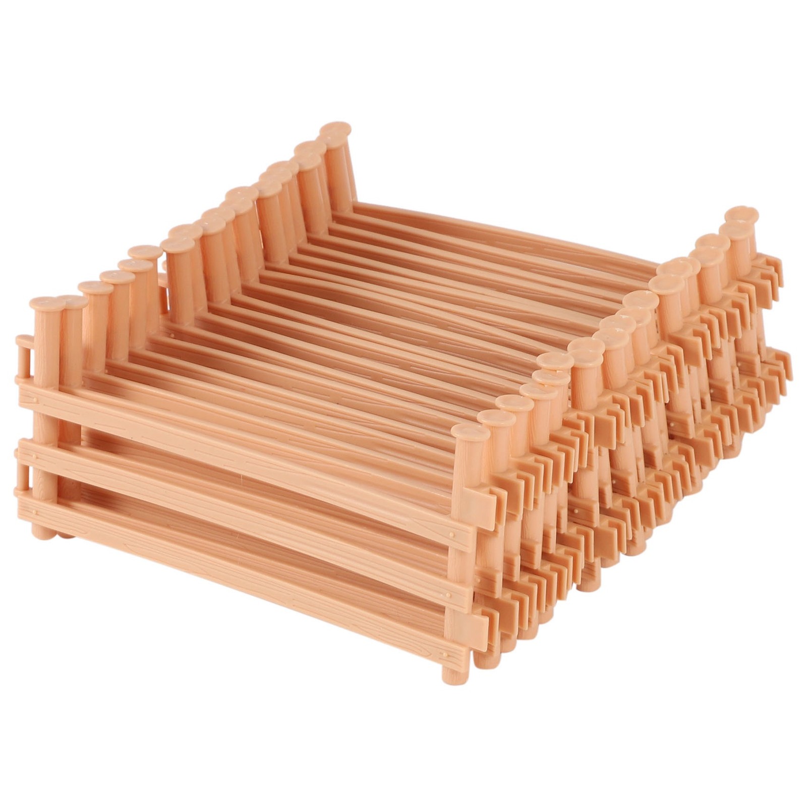 3X(20Pcs Fence Plastic Garden Fence Toys Fairy Garden Fence Panels Plastic5483