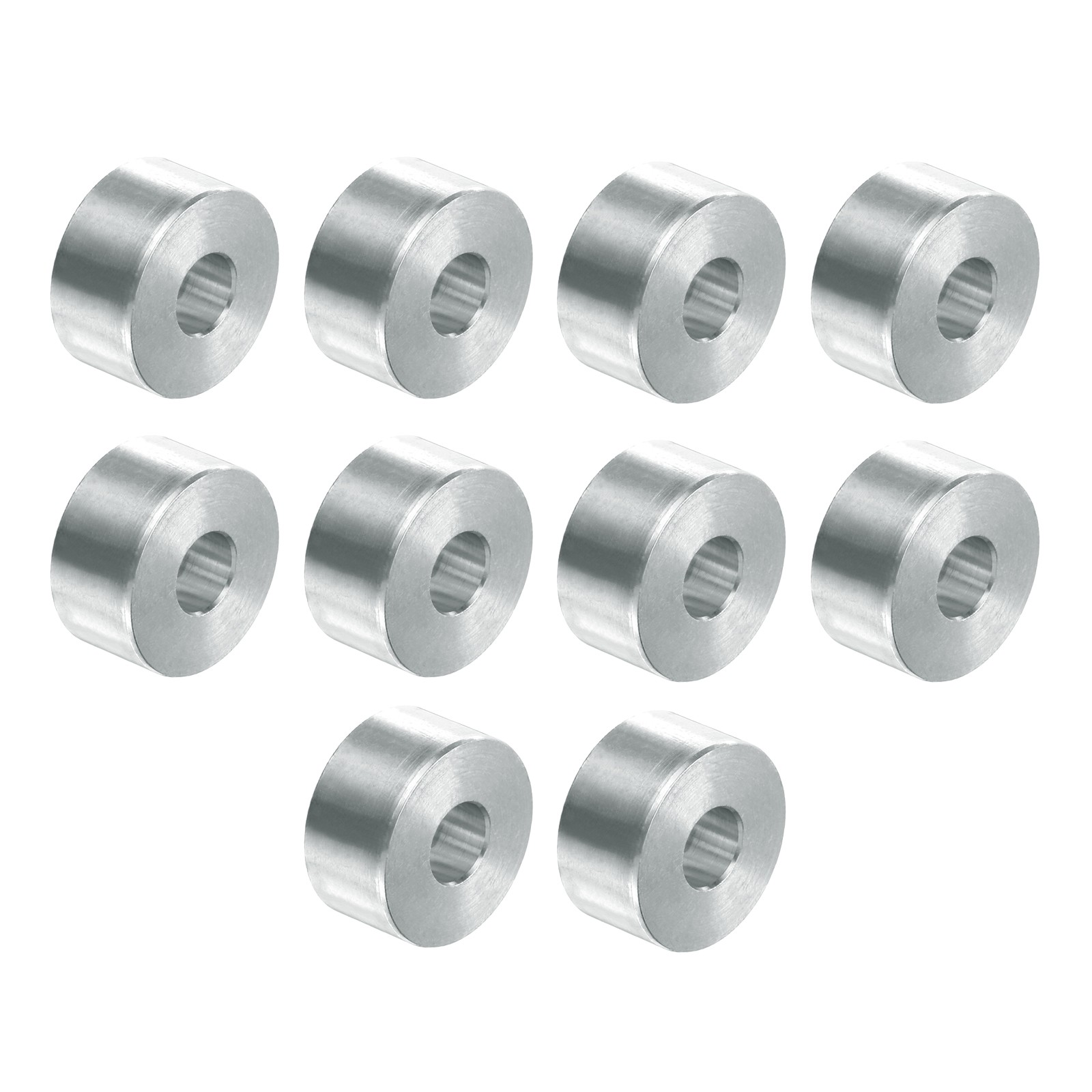10pcs Aluminum Spacer 3/8" Bore x 1" OD x 1/2" Length Screw Standoff Bushing