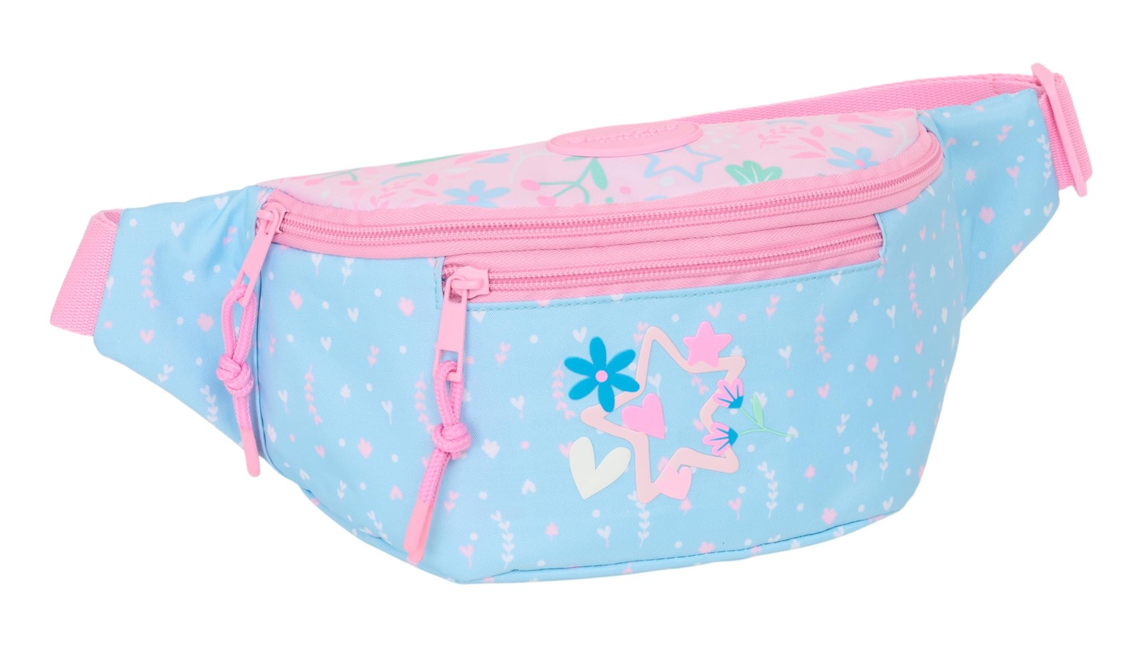BLACKFIT8 SMILE – Waist Bag with External Pocket, Ideal for Youth and Children o