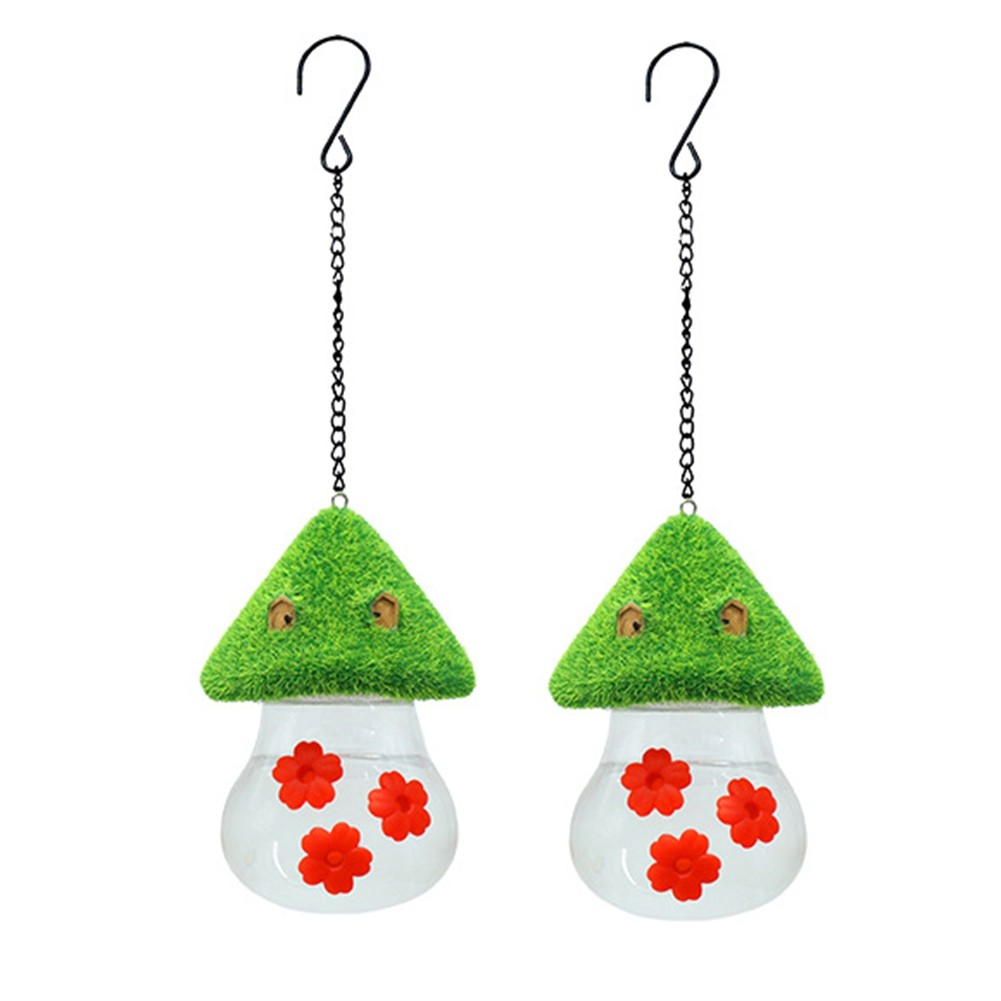 2X(Bird Feeder,Garden Bird Feeders for Outdoors Hanging,3 Petals Decorated9185