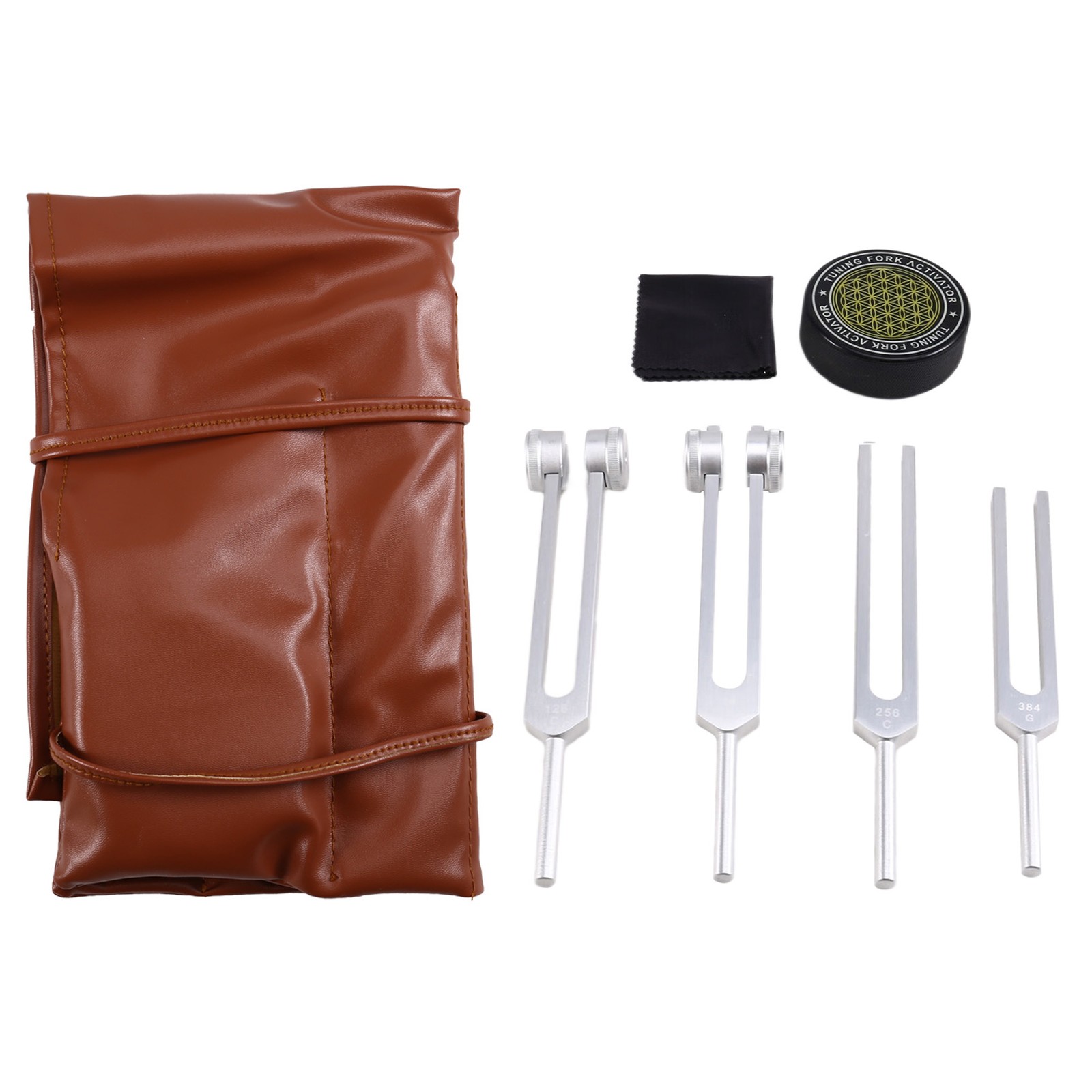 3X(Tuning Forks 128Hz, 136.1Hz, 256Hz, 384Hz Tuning Forks Activator L2N1)9691