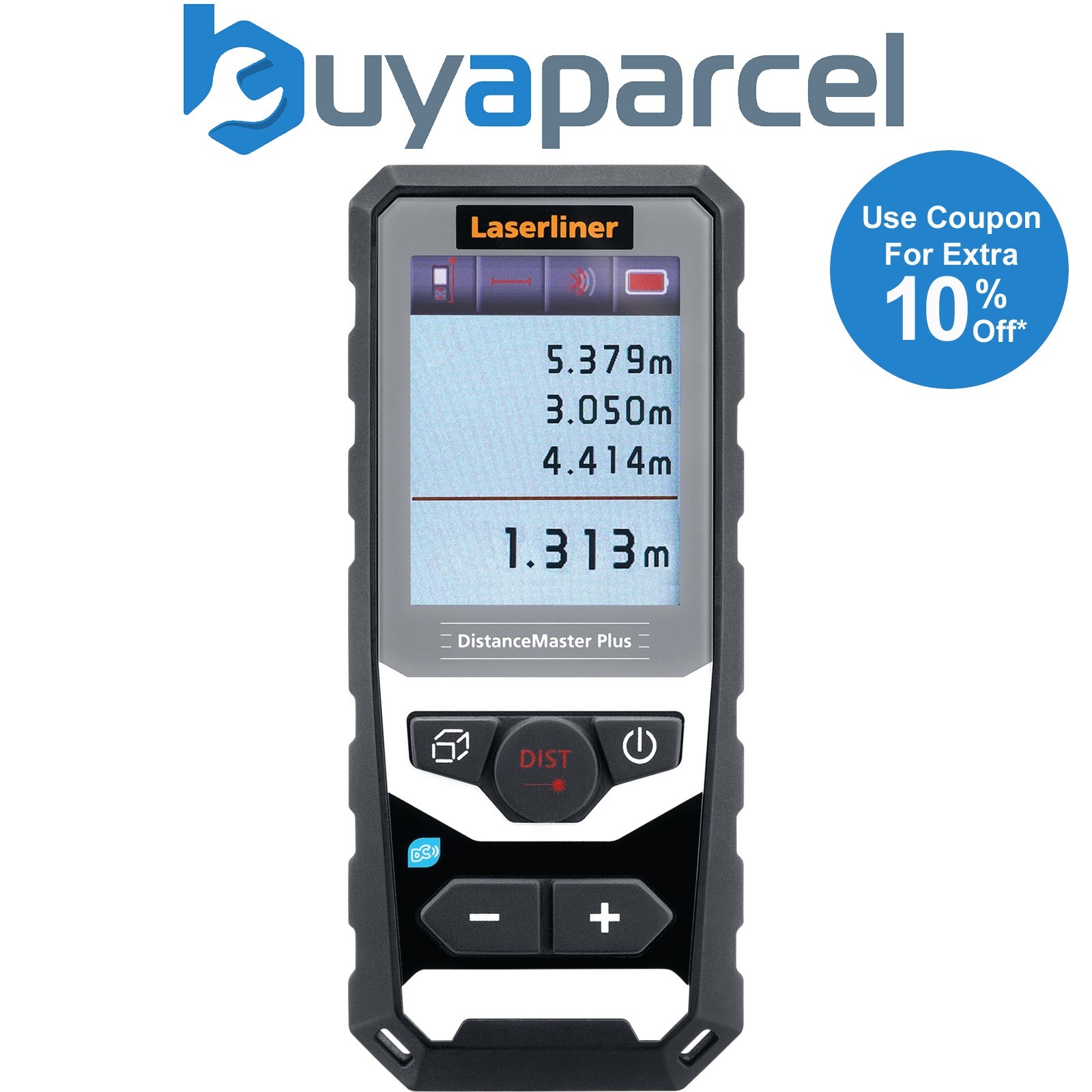 Draper 32152 Laserliner 080.983A DistanceMaster Plus Laser Rangefinder, 100m