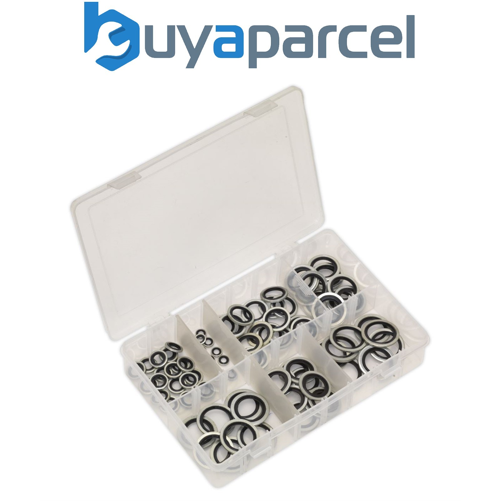 Sealey AB011DS Imperial BSP Bonded Seal (Dowty Seal) Assortment 84pc