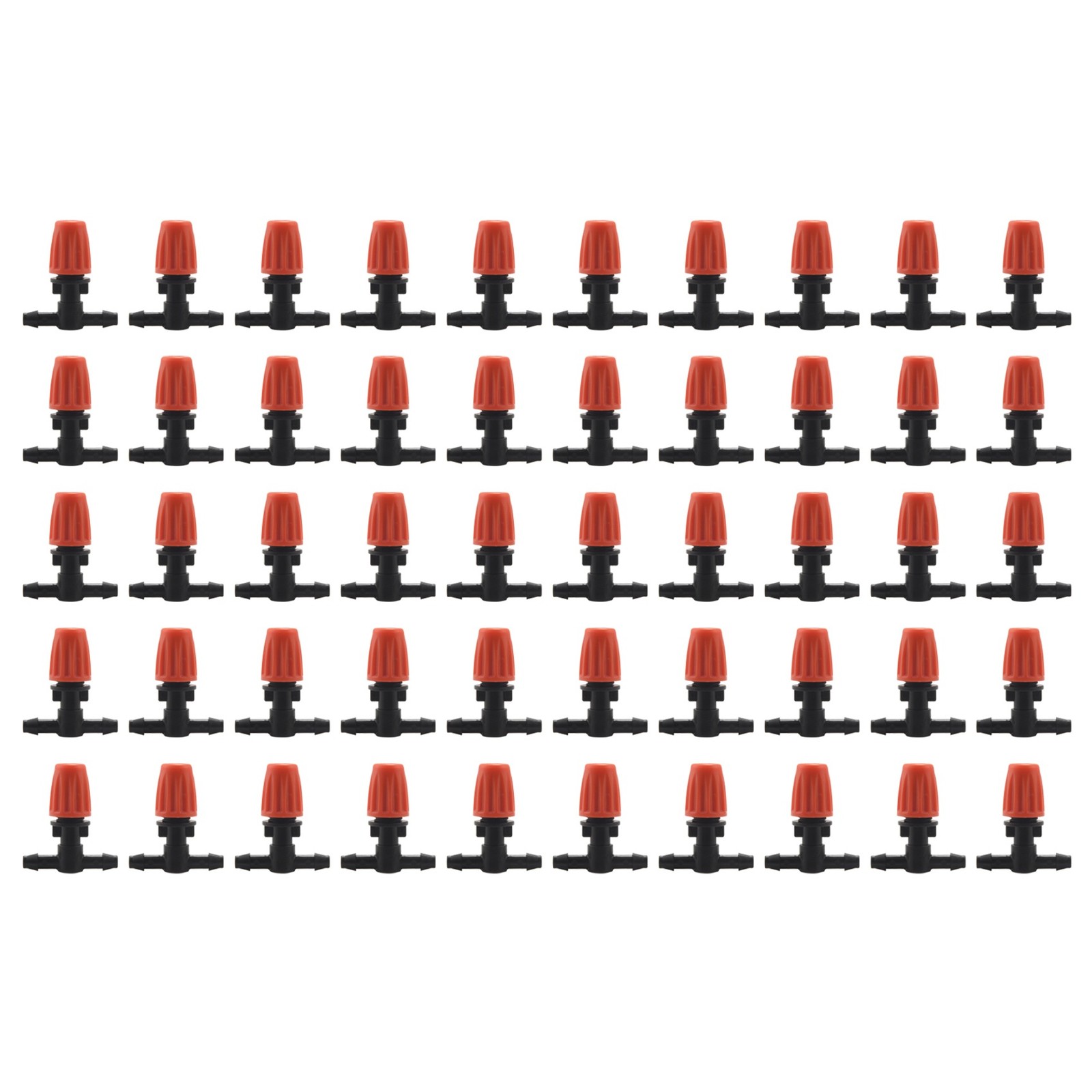 3X(50 Pcs Three-Way Atomizing Nozzle, Adjustable Mist Nozzles, Drip1726