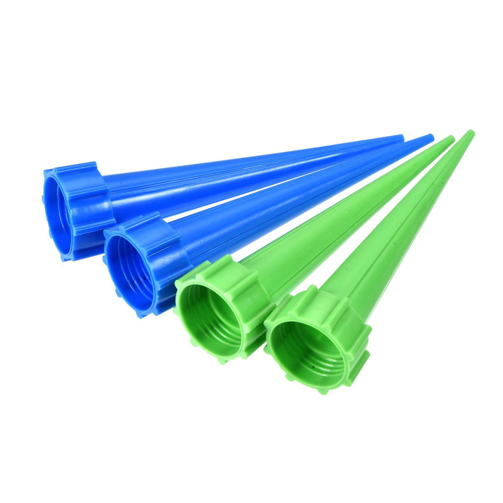 42 Pcs Automatic Watering Spikes, Plastic Plant Irrigation Devices Blue Green