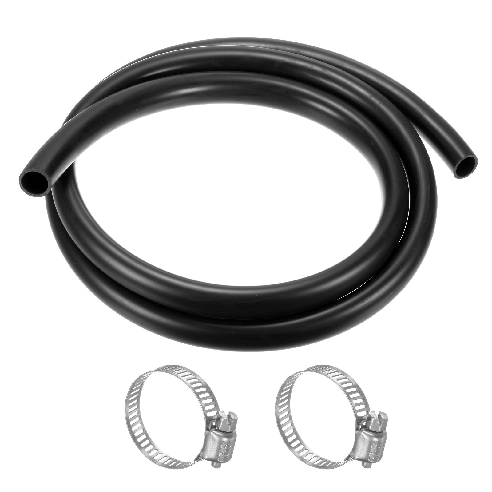 Lubricating Oil Hoses, 20mm x 25mm 6.56FT Rubber Tubing with 4pcs Clamps