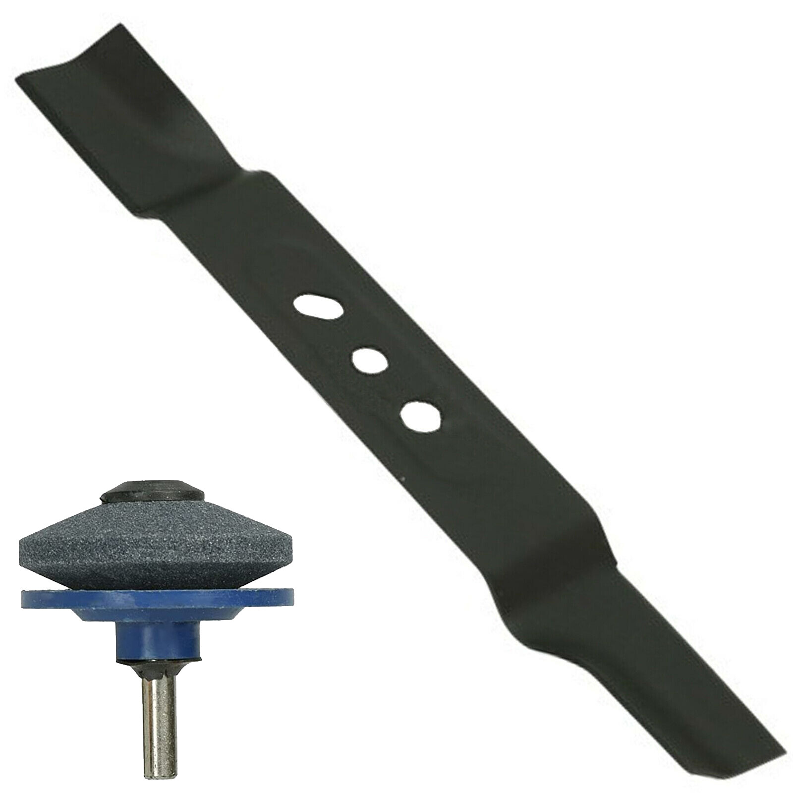 Lawnmower Blade for B&Q FPLMP99-2 FPLMP99-3 FPLMP99 40cm + Drill Sharpener