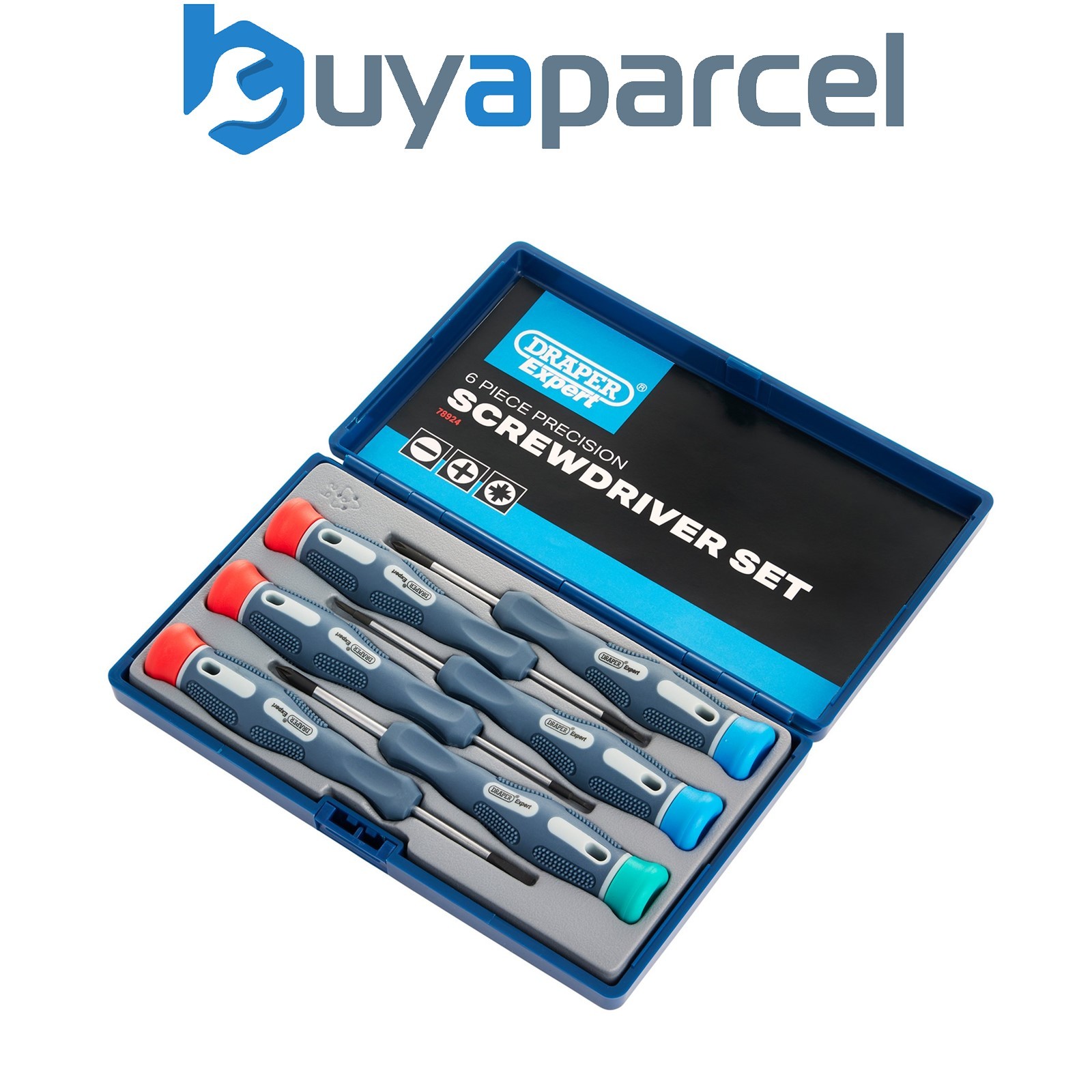 Draper 78924 Draper Expert Soft Grip Precision Screwdriver Set (6 Piece)
