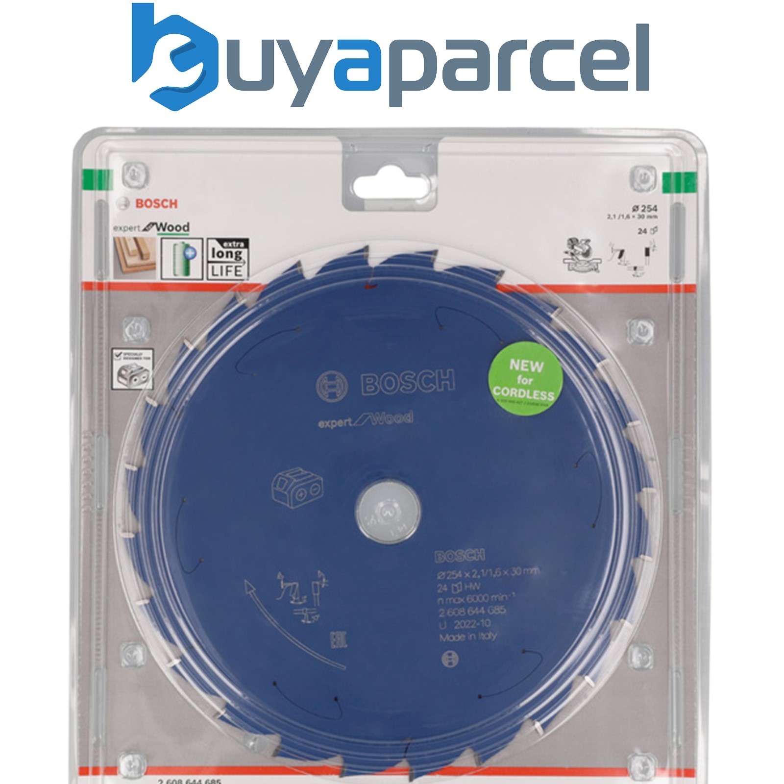Bosch Expert Wood Circular Saw Blade Cordless Saws 254x2.1/1.6x30 T24 2608644685