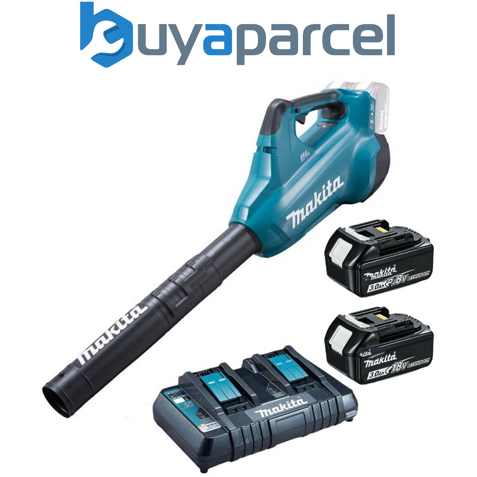 Makita DUB362RT2 Twin LXT 18v 36v Brushless Turbo Leaf Blower 2 x 3.0ah +Charger