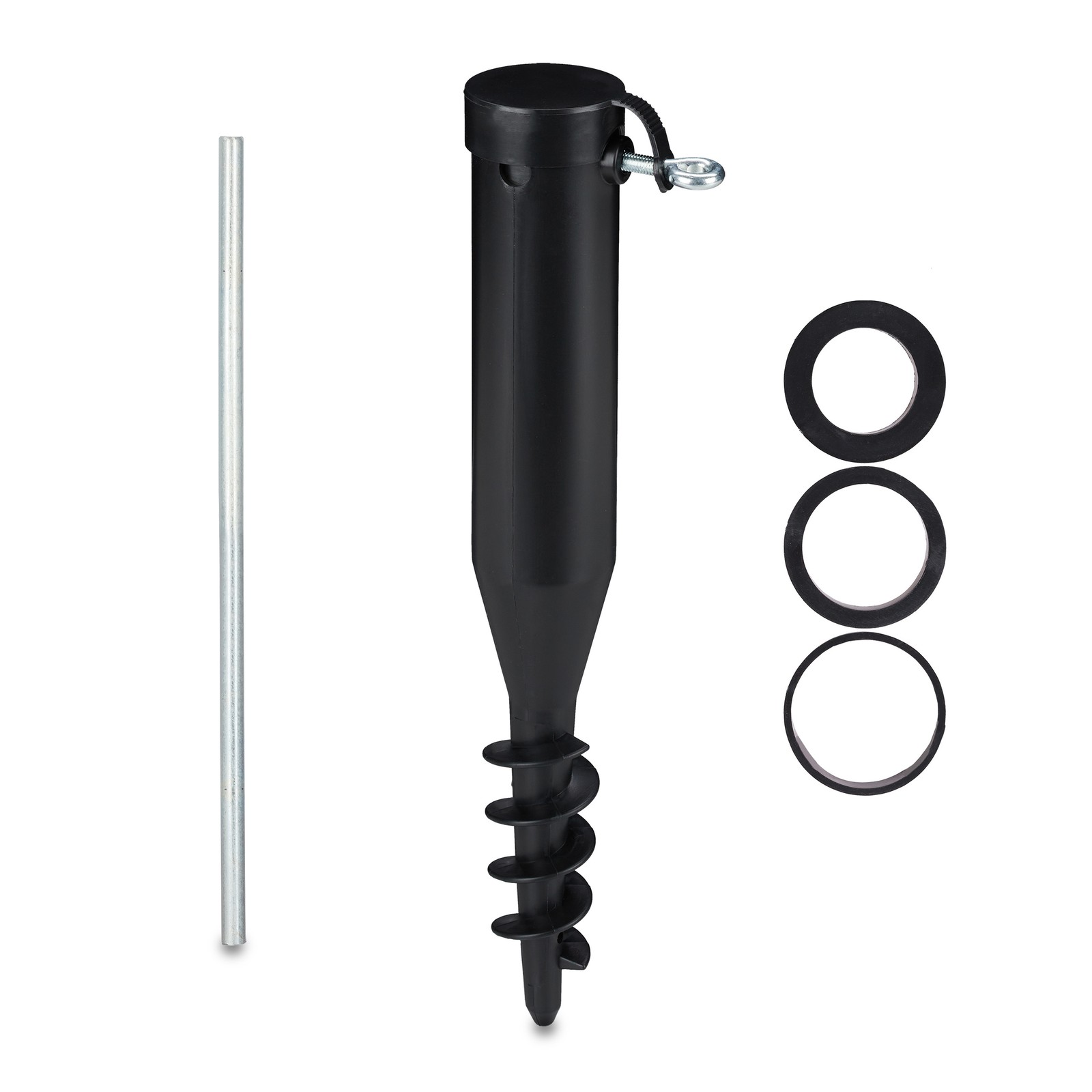 Parasol ground anchor Outdoor Shade Support Lightweight Easy Install Durable