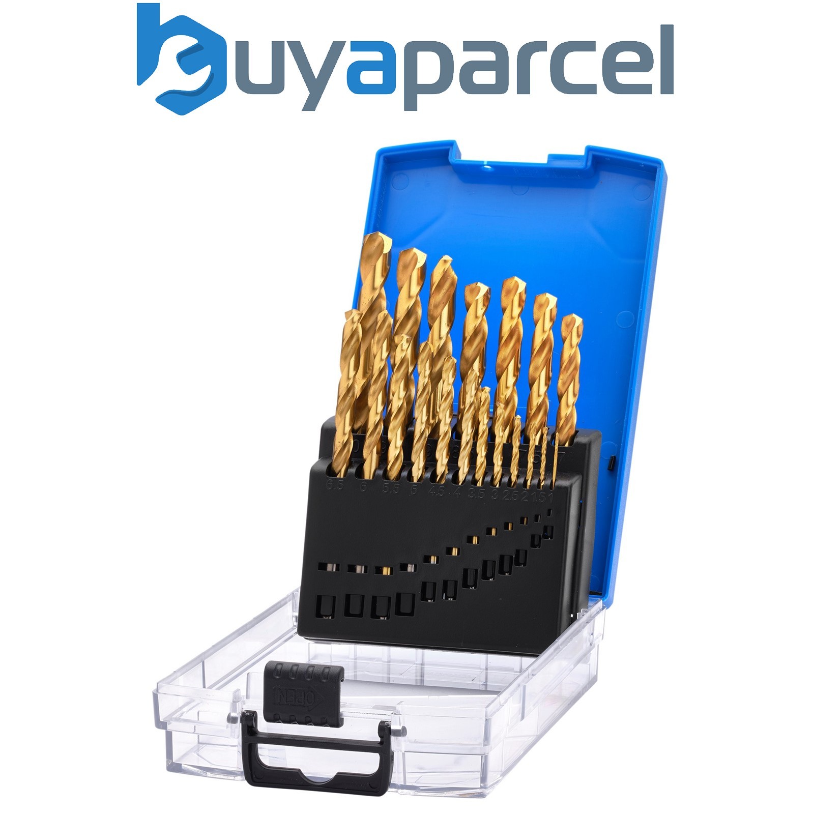 Draper 08885 HSS Titanium Nitride Coated Drill Bit Set (19 Piece)