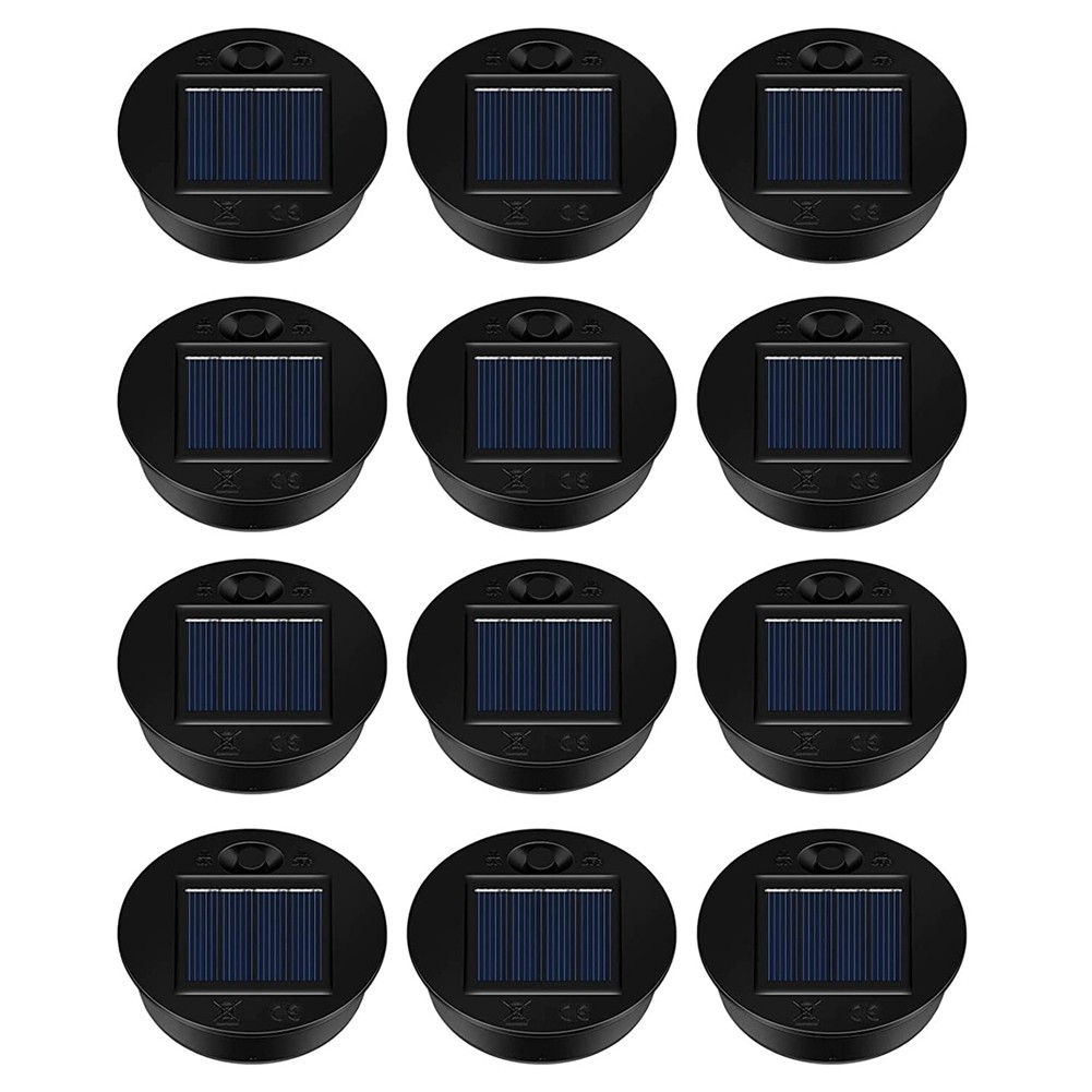 12 Pack Replacement Solar Light Parts Solar Light Replacement Tops LED5171
