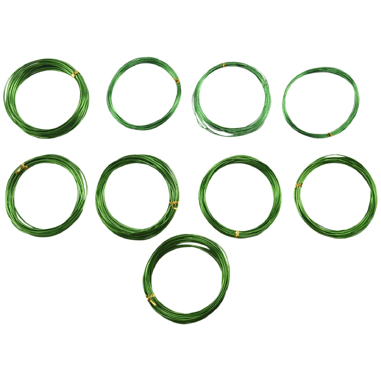 3X(9 Rolls Bonsai Wires Anodized Aluminum Bonsai Training Wire with 3 Sizes9636