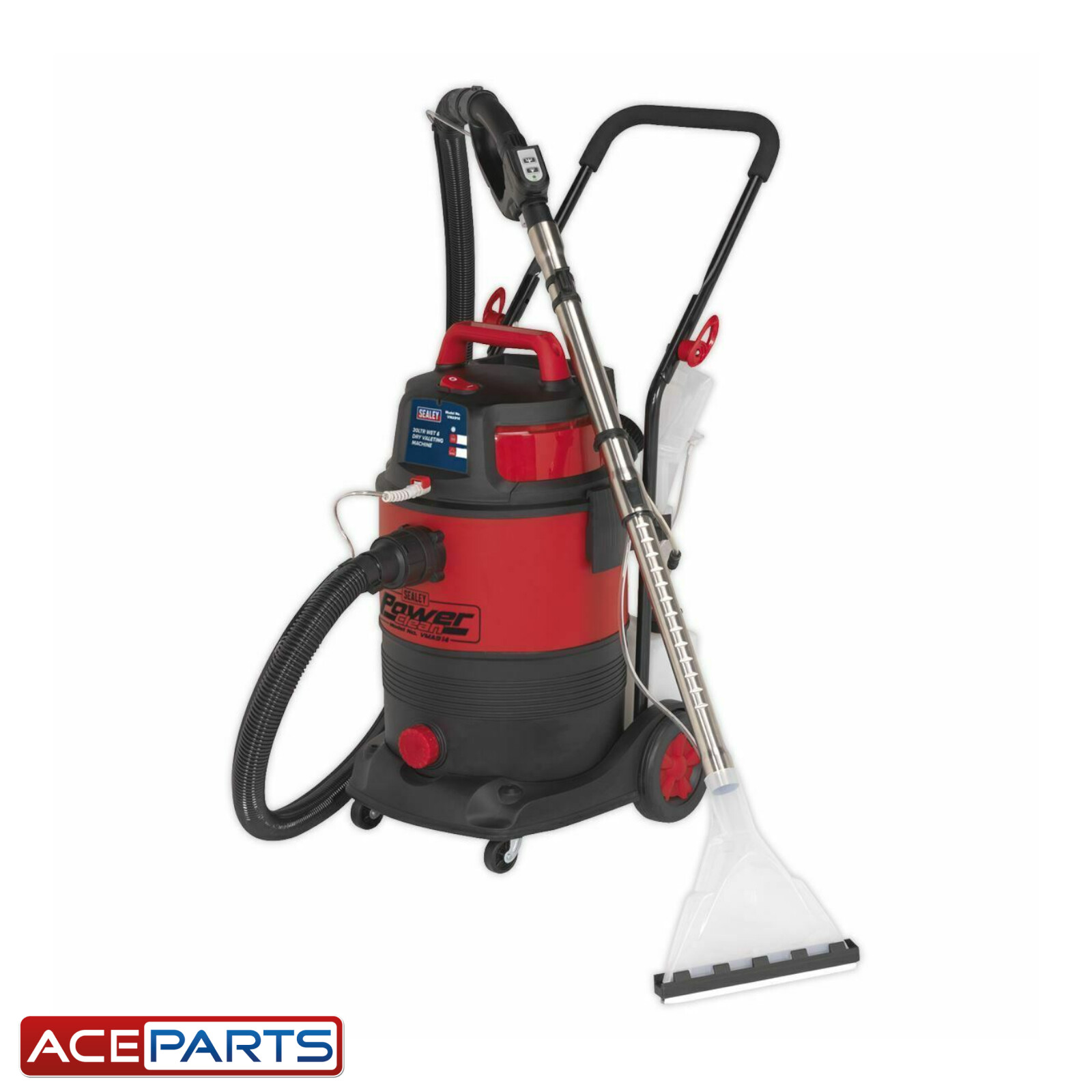 Sealey Valeting Machine Wet & Dry 30ltr for Car/Carpet/Upholstery Cleaning