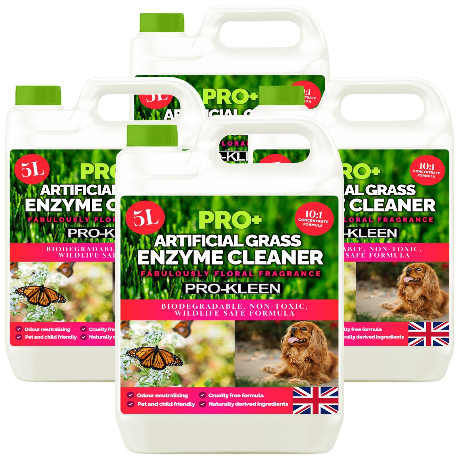 ProKleen Artificial Grass Probiotic Cleaner Animal Safe Floral Deodorise 20L