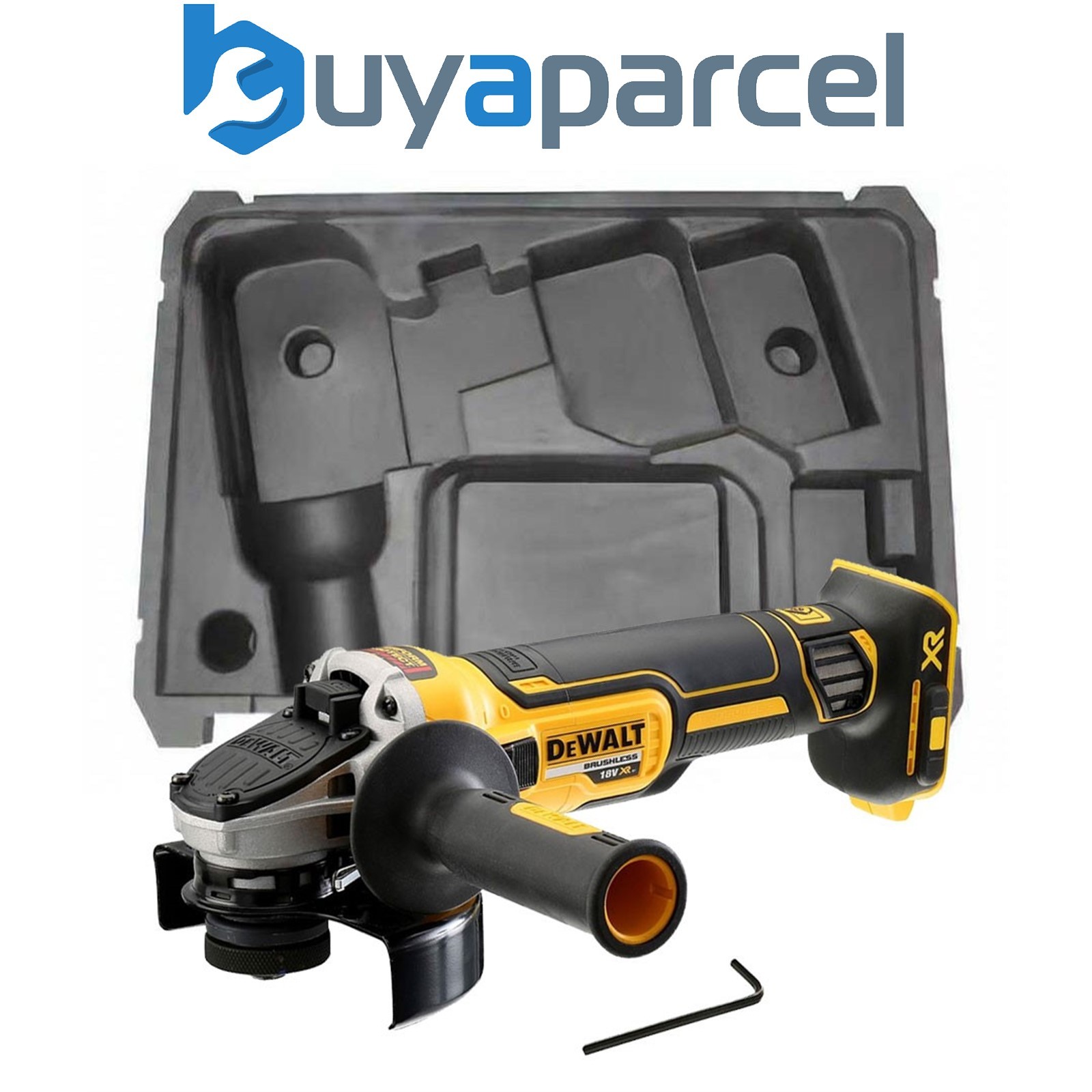 Dewalt DCG405N 18v XR Brushless Cordless 125mm Angle Grinder Bare + Tstak Inlay