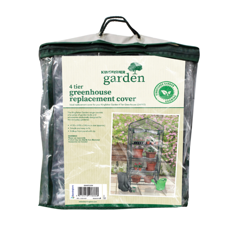 4 Tier Greenhouse Bag Garden Outdoor Plant Cover Clear Plastic PVC Growbag Box