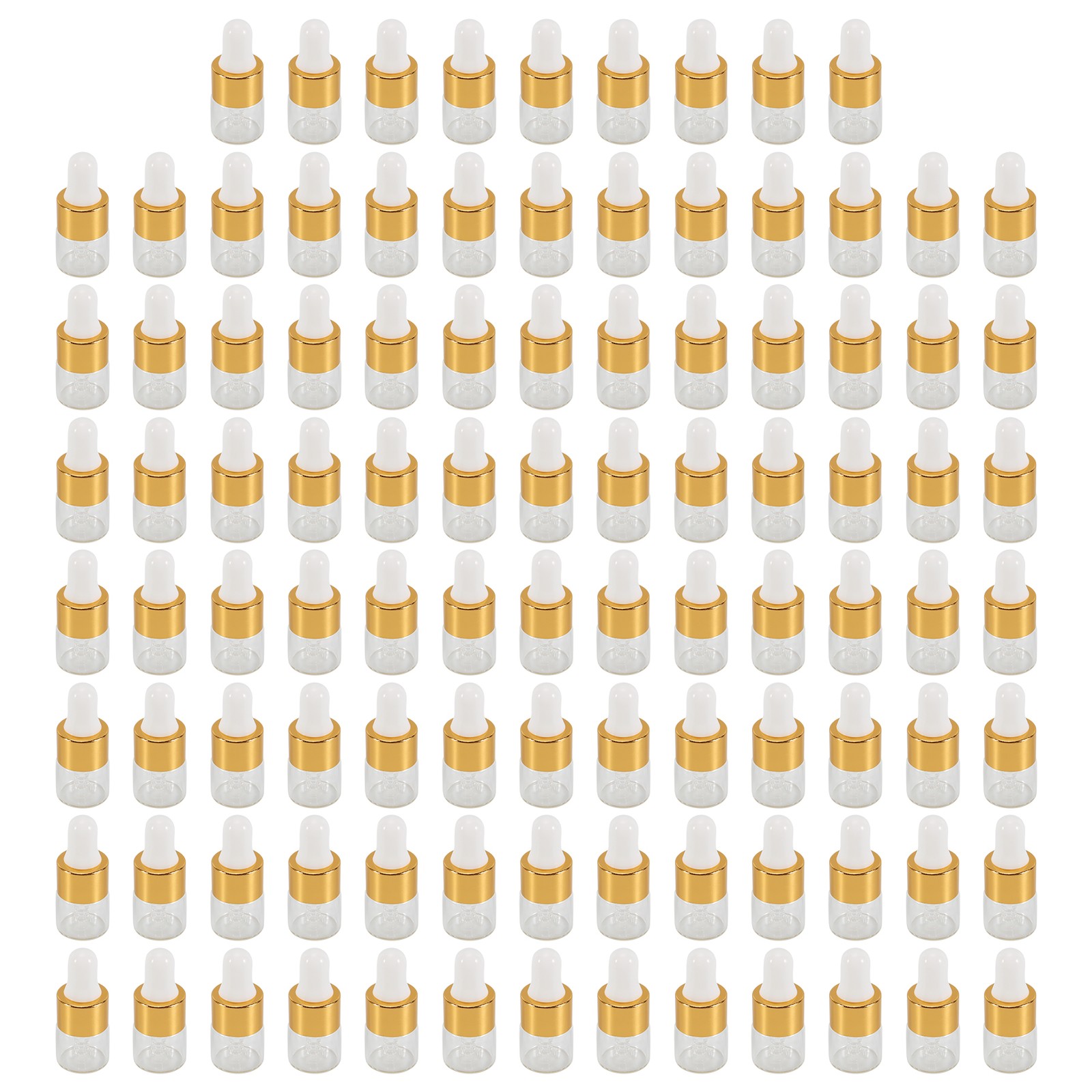 100Pcs Glass Dropper Bottle Bulk Clear Essential Oil Dropper Bottles Small3504