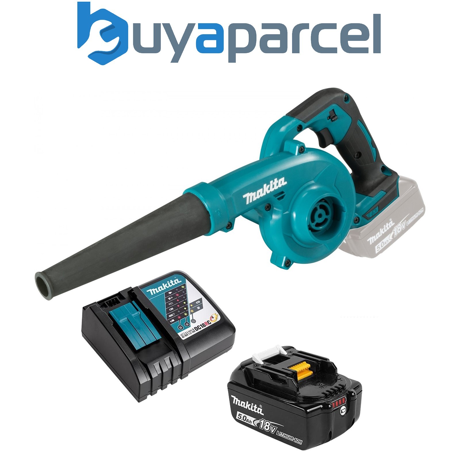 Makita LXT 18v DUB185RT Garden Leaf Blower Li-Ion + Nozzle + Battery + Charger