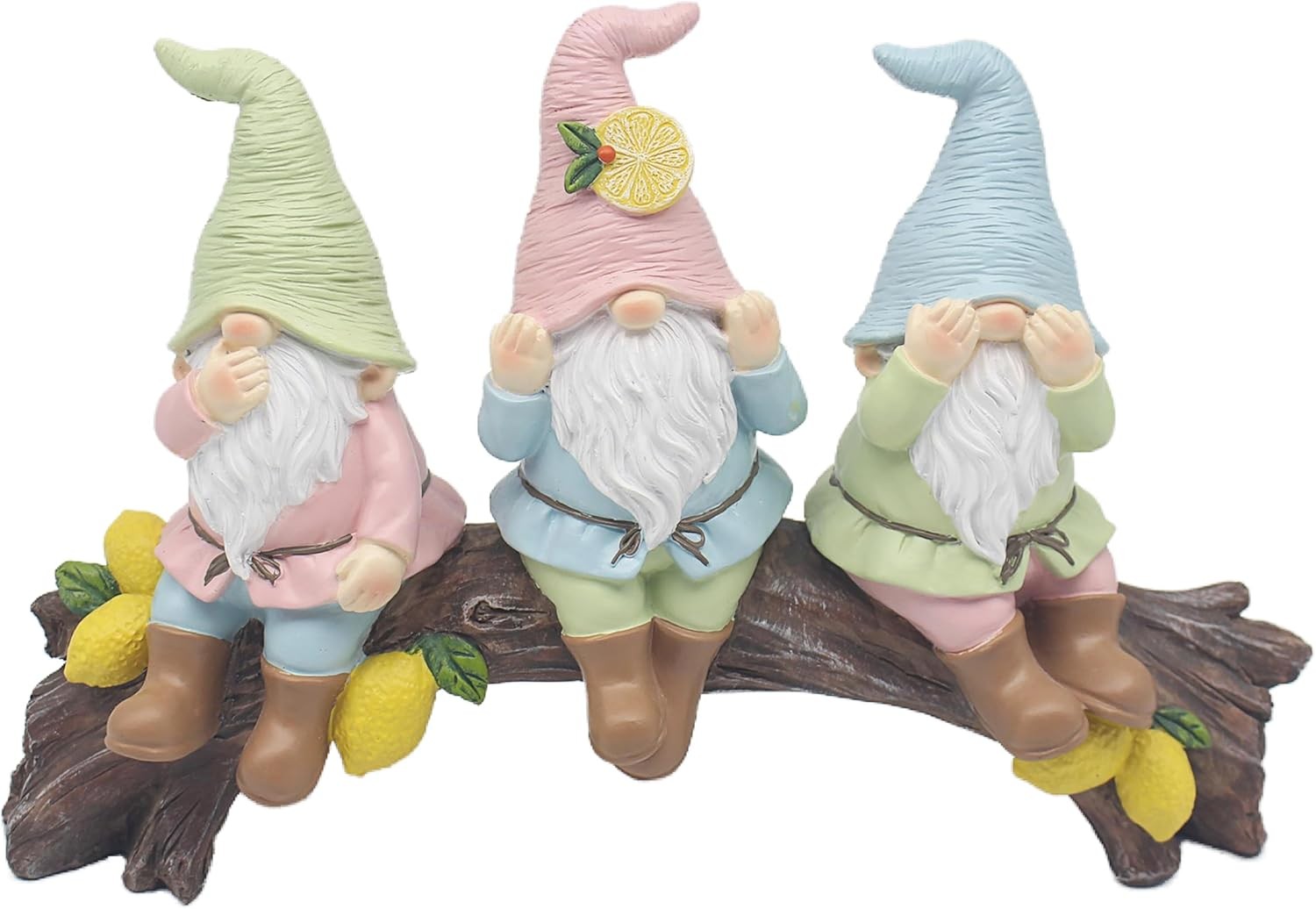 Lesser & Pavey Lemon Garden 3 Wise Gnomes Figurines Statues For Home Decor | Id