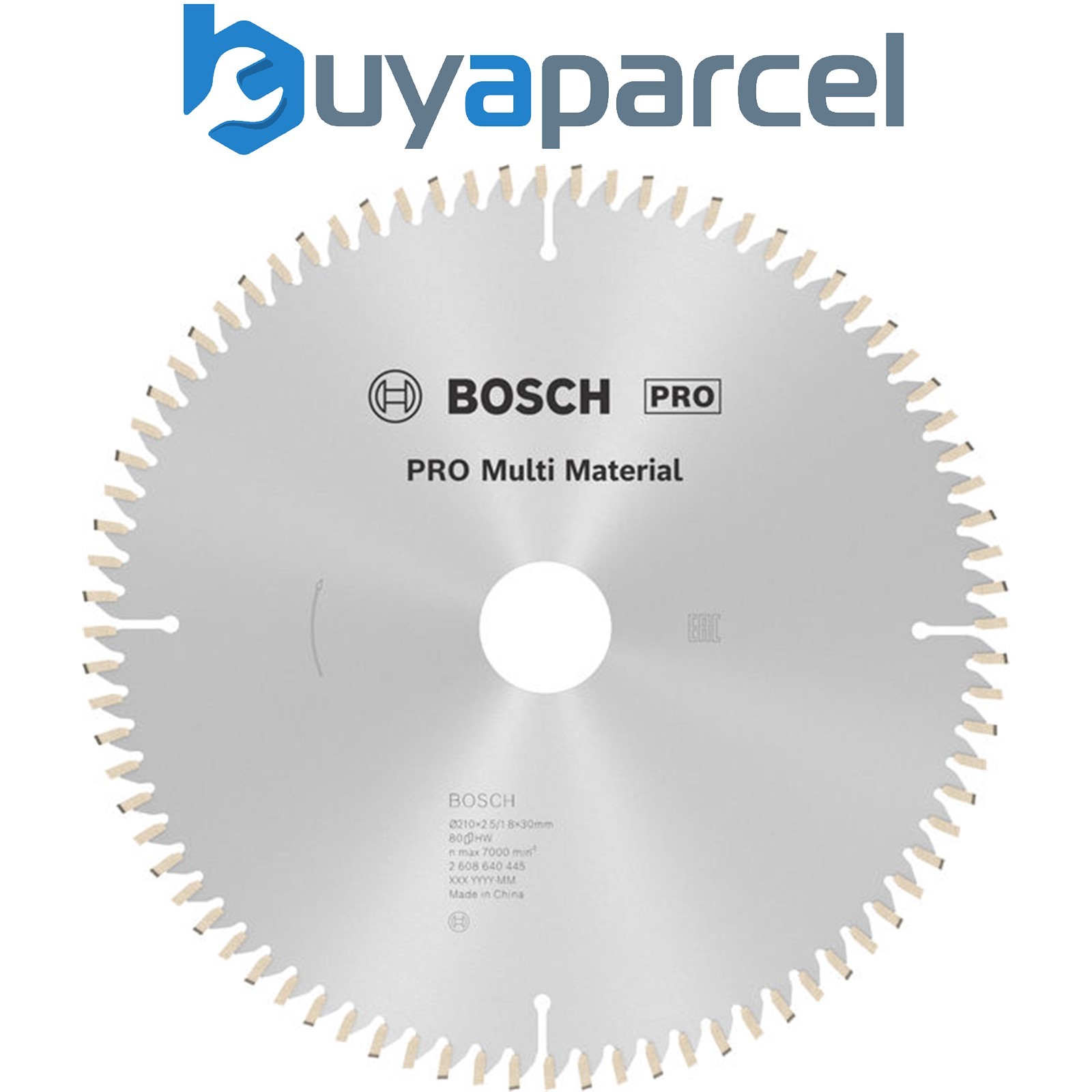 Bosch PRO Multi Material Circular Saw Blade 210 x 2.5 x 30 mm 2608640445