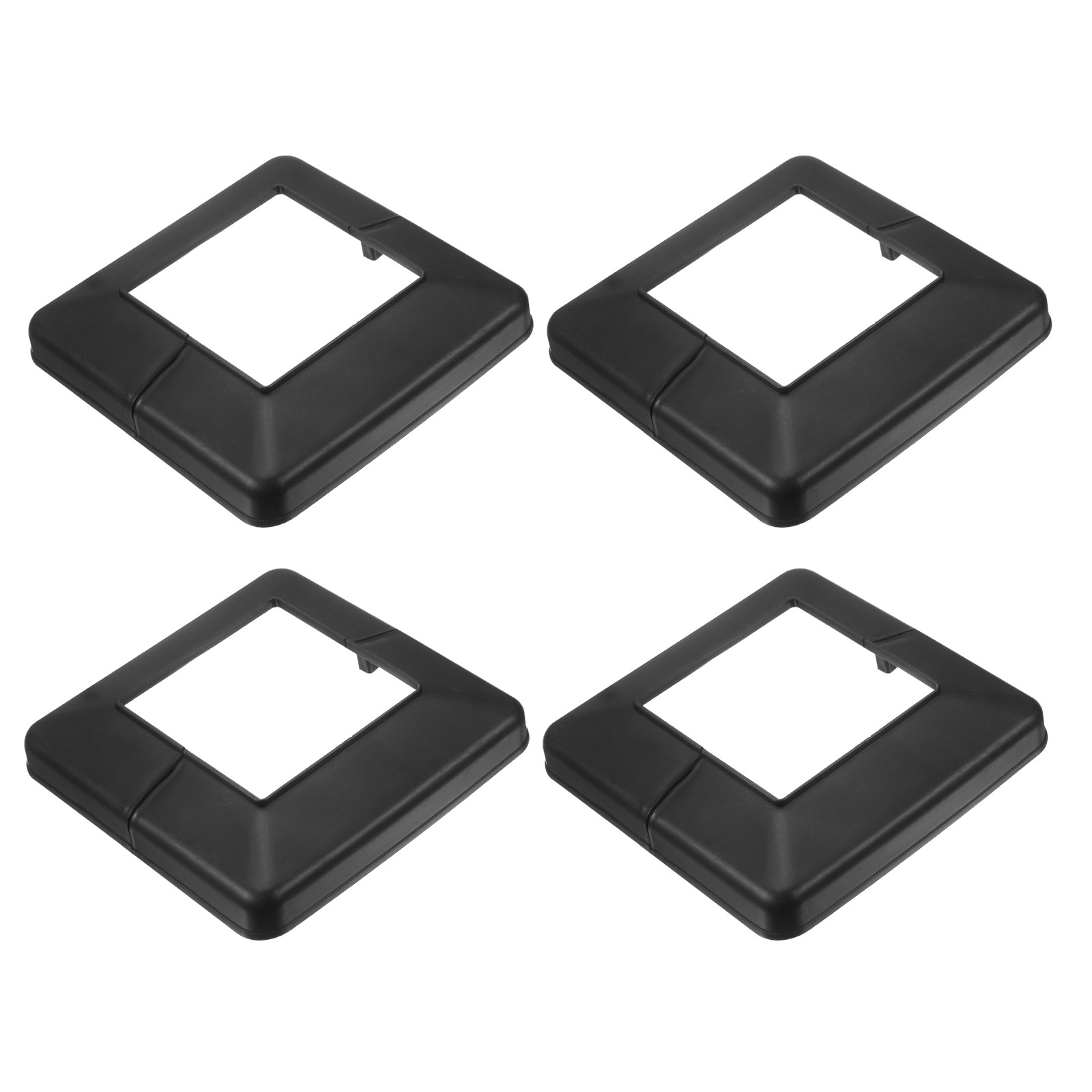4 Pcs Fence Post Skirt, 4 x 4 Inch Square Split Style Post Base Cover
