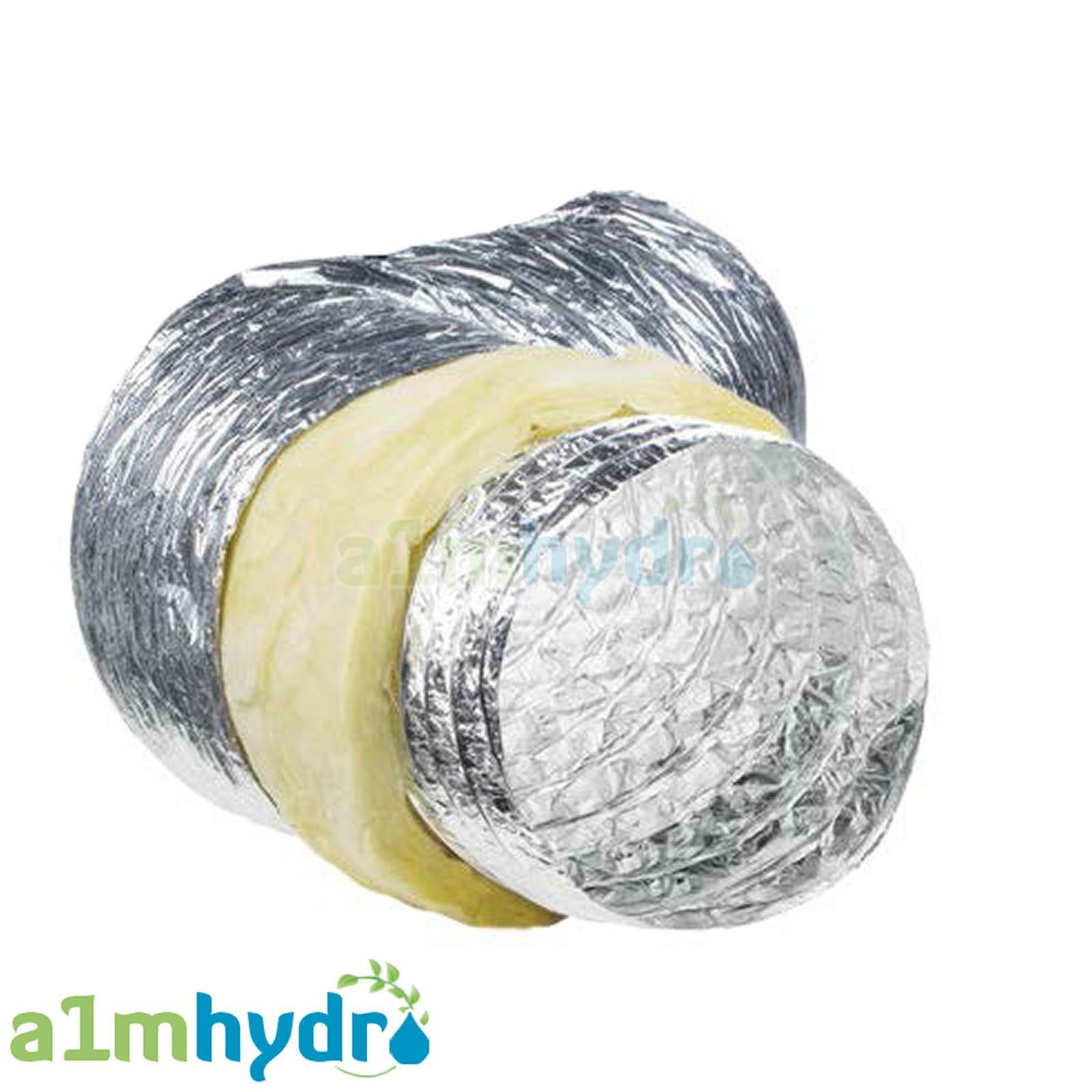 Acoustic Sono Ducting 8 Inch 5M Meters 200mm Flexible Hydroponics