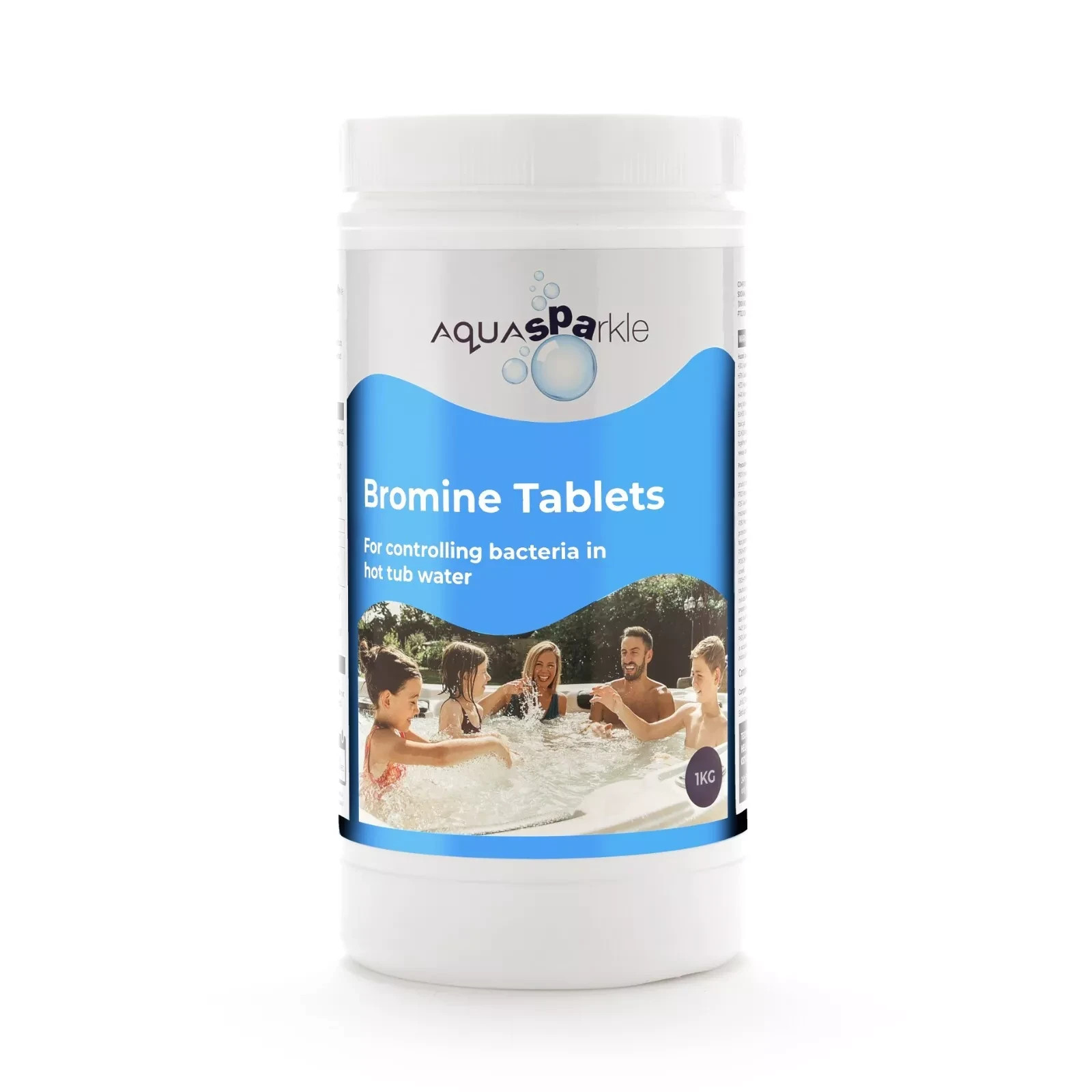 Aquasparkle 1kg Bromine Tablets for Hot Tub Spa Swimming Pool Chemicals