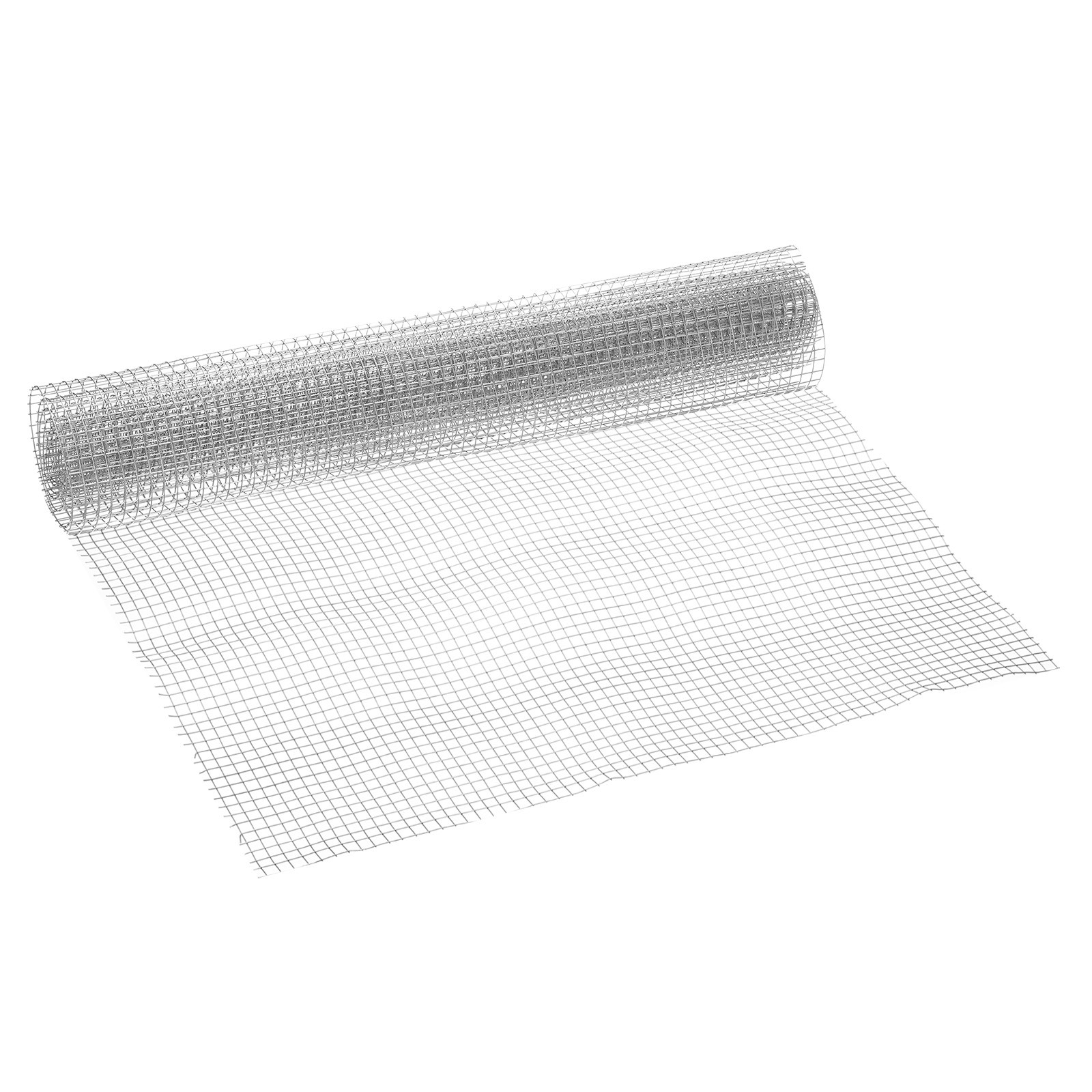 15.8"x3.3ft Welded Cage Wire Mesh Roll, 1/4"(6mm) 20 Gauge Mesh Screen