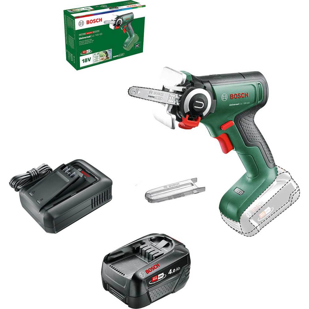 Bosch UNIVERSALCUT 18V-65 P4A 18v Cordless Nanoblade Saw 1 x 4ah Li-ion
