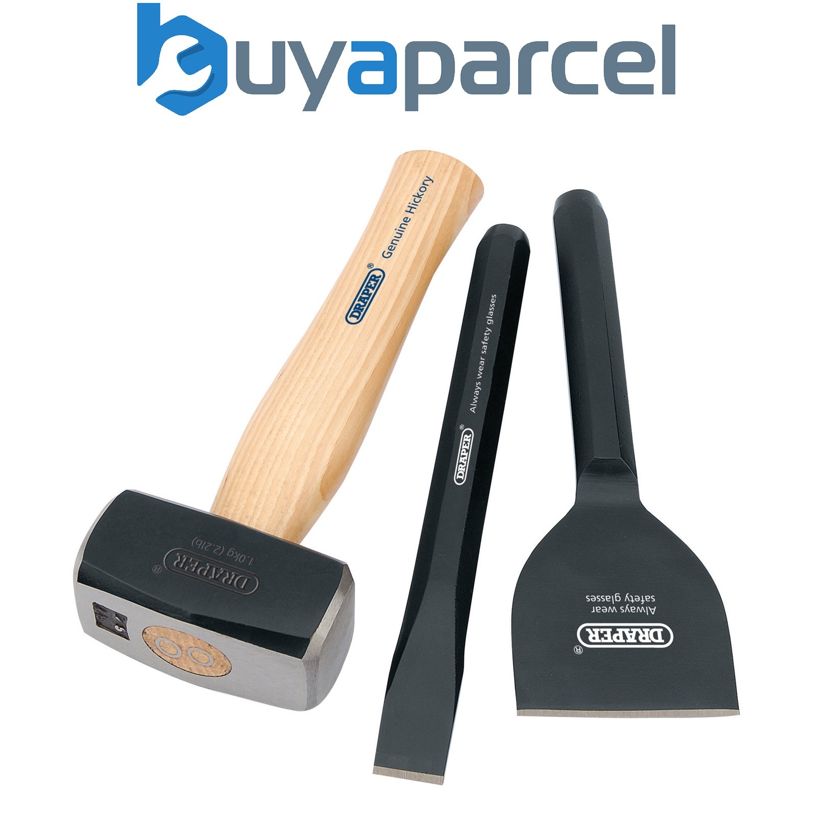 Draper 26120 Builders Kit with Hickory Handle (3 Piece)