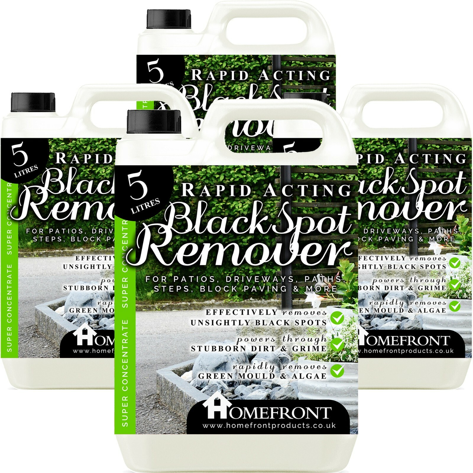 Patio Black Spot Remover 20L Algae Mould Drive Way Path Moss Killer Homefront