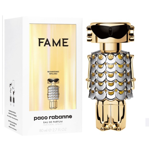 PACO RABANNE FAME 80ML EAU DE PARFUM REFILLABLE SPRAY BRAND NEW & SEALED