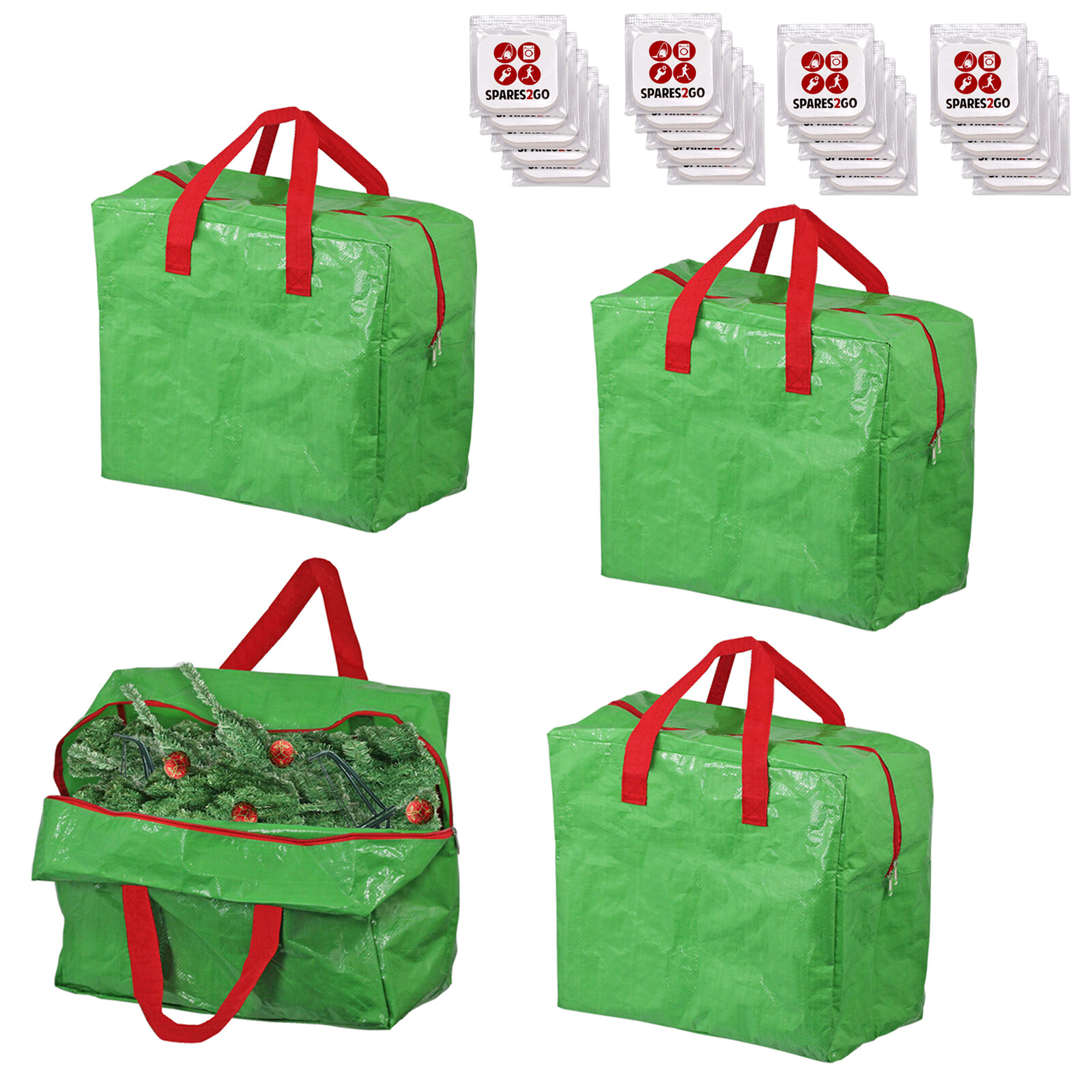 Large Laundry Bag Washing Clothes Storage Zipped Waterproof 50L x 4 + Fresh