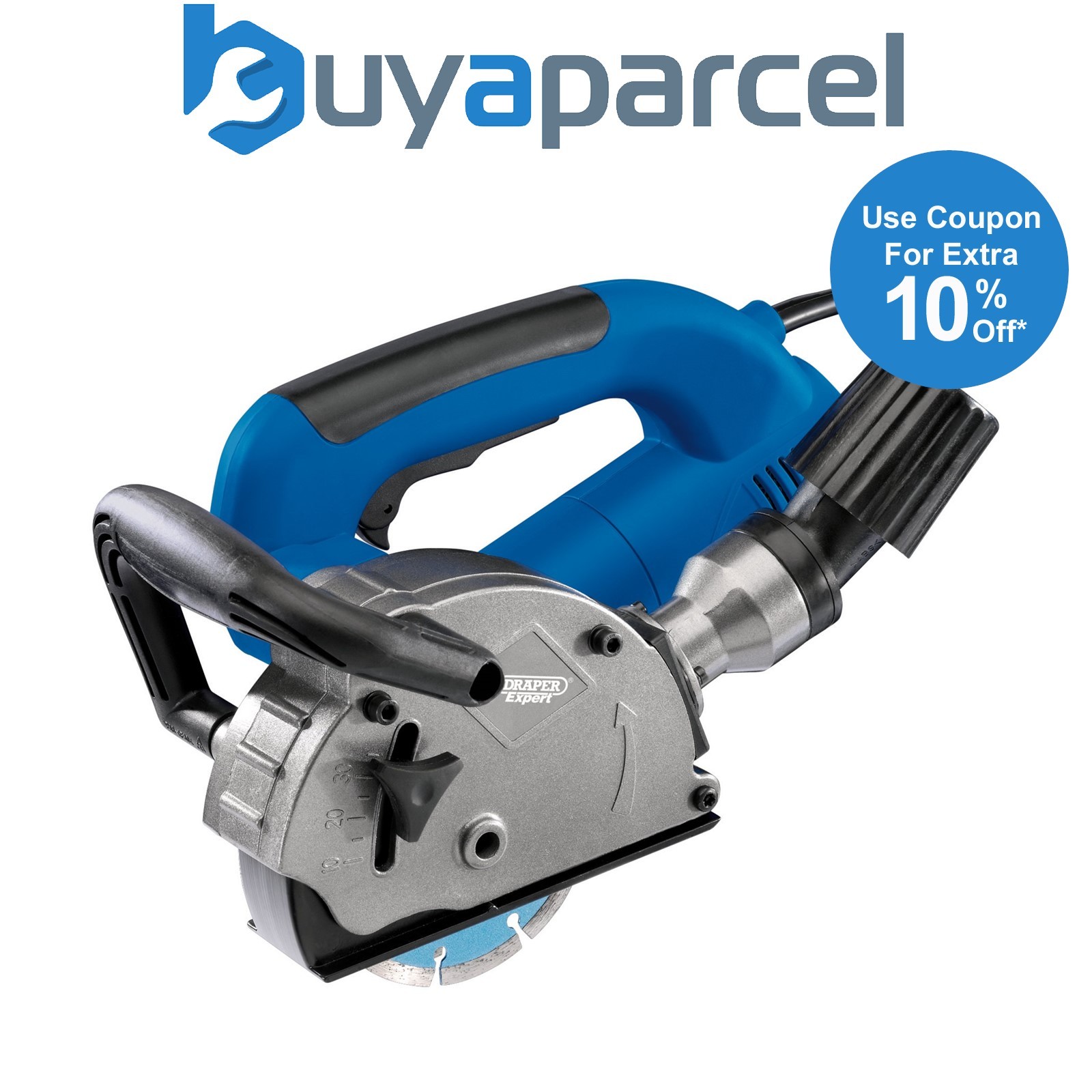 Draper 54956 Draper Expert 230V Wall Chaser, 125mm, 1320W