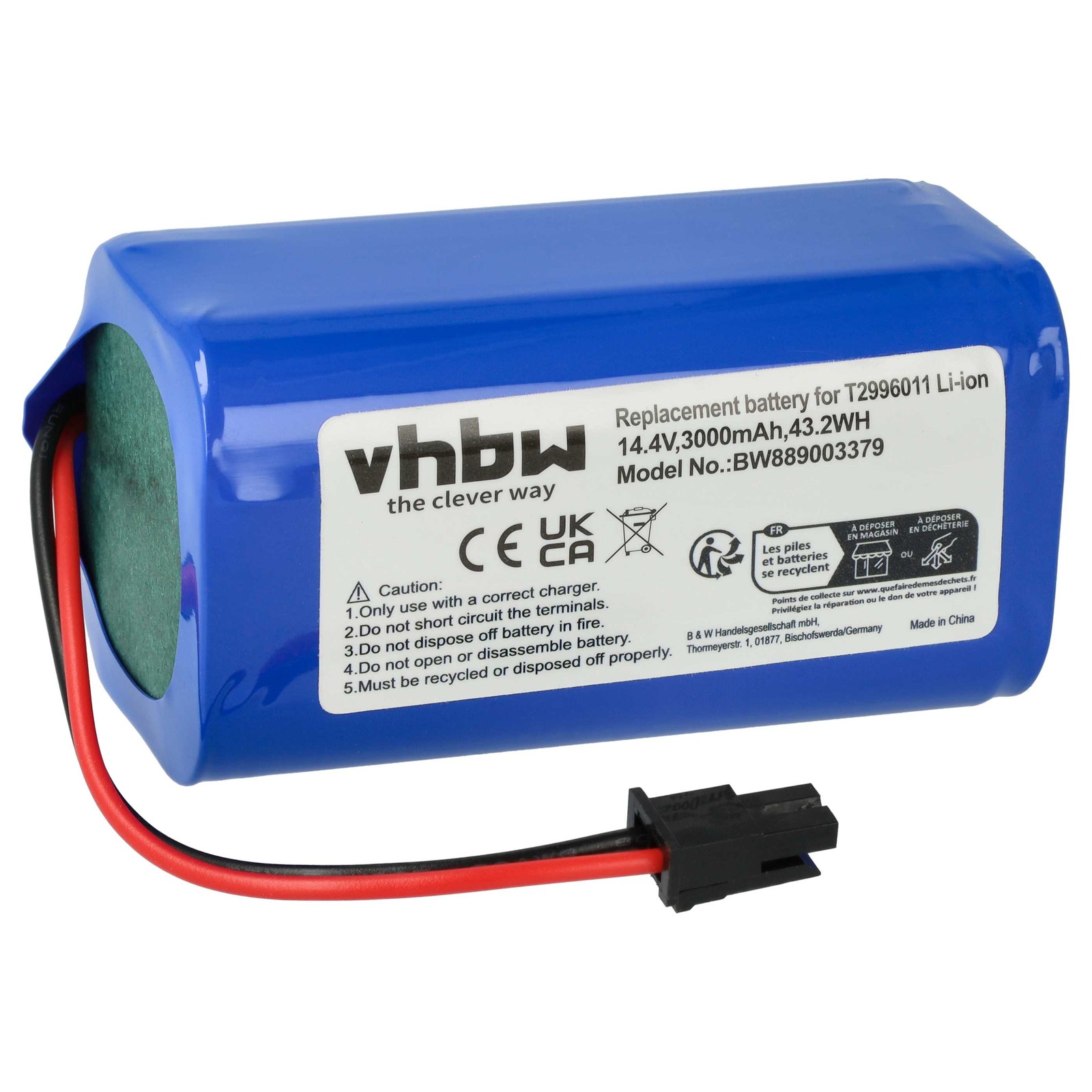 Battery for Ultenic T10 Elite 3000mAh 14.4V