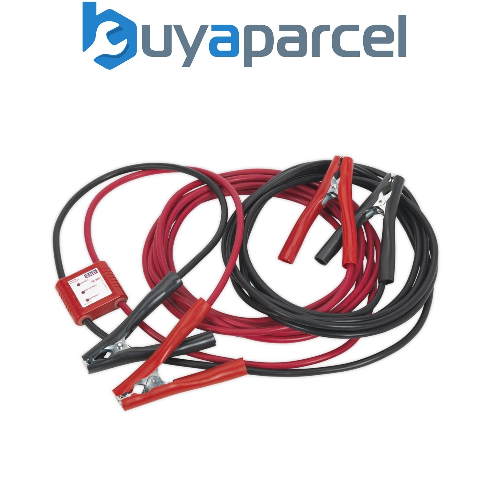 Sealey PROJ/12/24 Booster Cables 25mm� x 7m 450A with 12/24V Electronics Protect