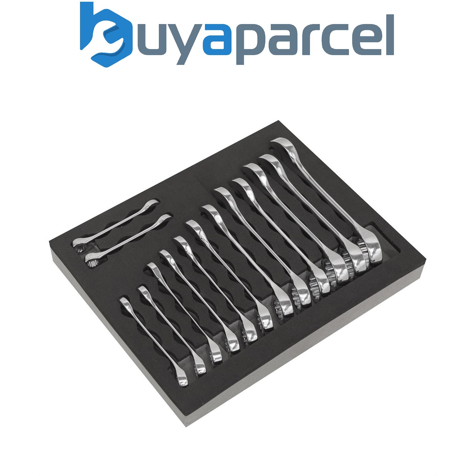 Sealey S01232 Siegen Stubby Combination Spanner Set 14pc