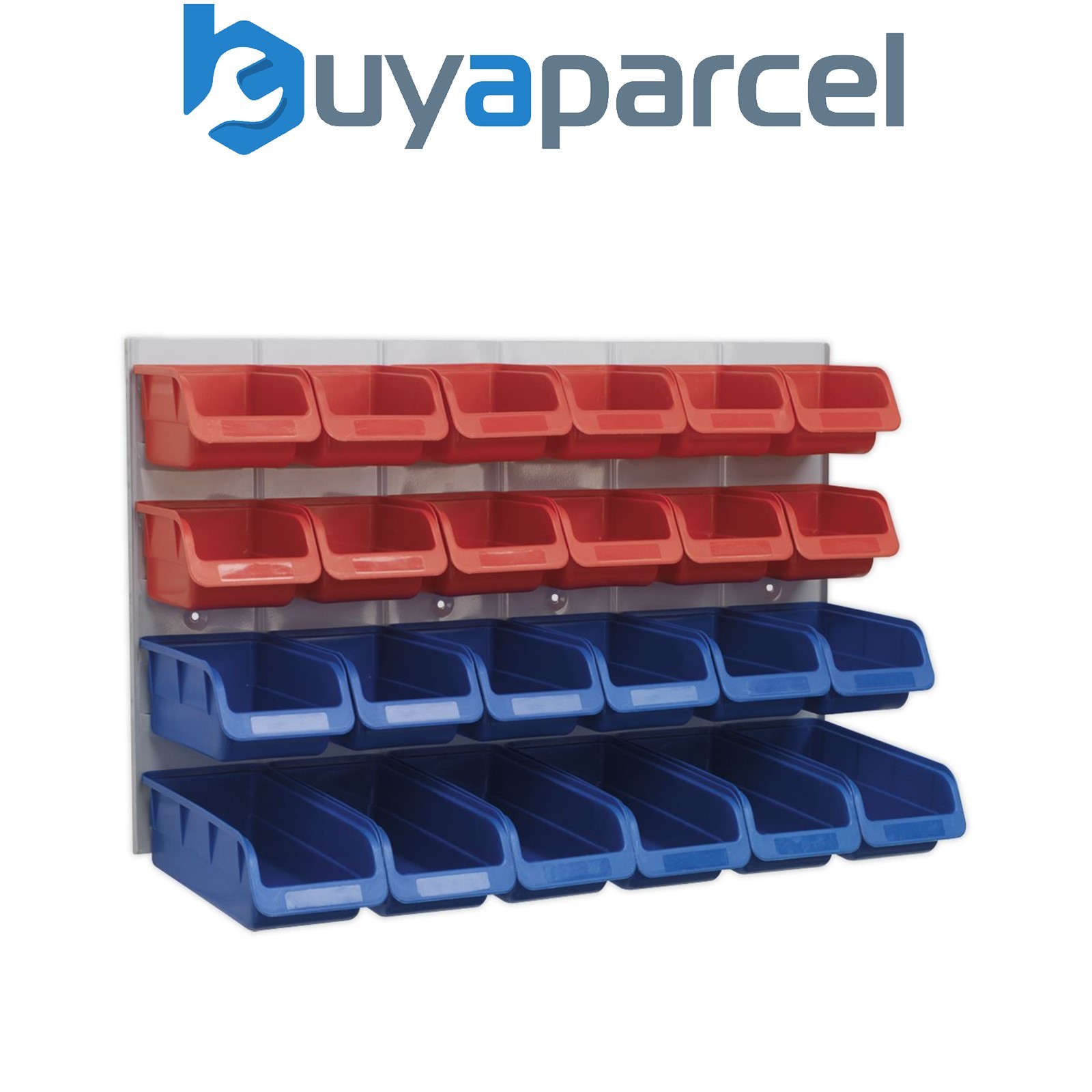 Sealey TPS132 Bin & Panel Combination 24 Bins - Red/Blue