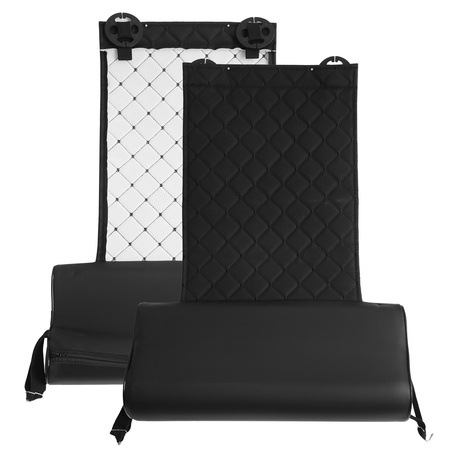 2X(Automobile Leather Leg Pad Support Extension Mat Support Leg3569