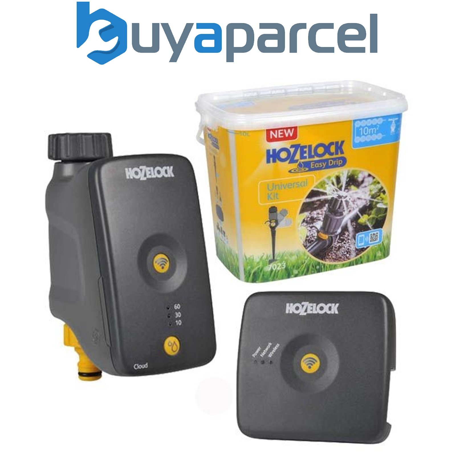 Hozelock 2216 Cloud Controller Plus Water Timer Electronic & 7023 Easy Drip Kit