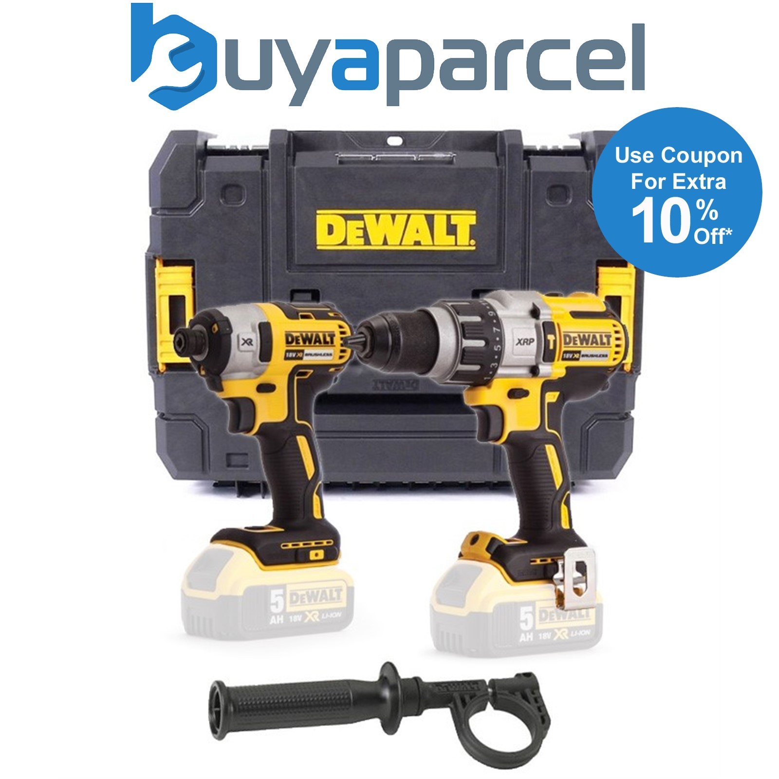 Dewalt DCK276 18v Brushless DCD996 Combi Drill DCF887 Impact Driver Bare + Tstak