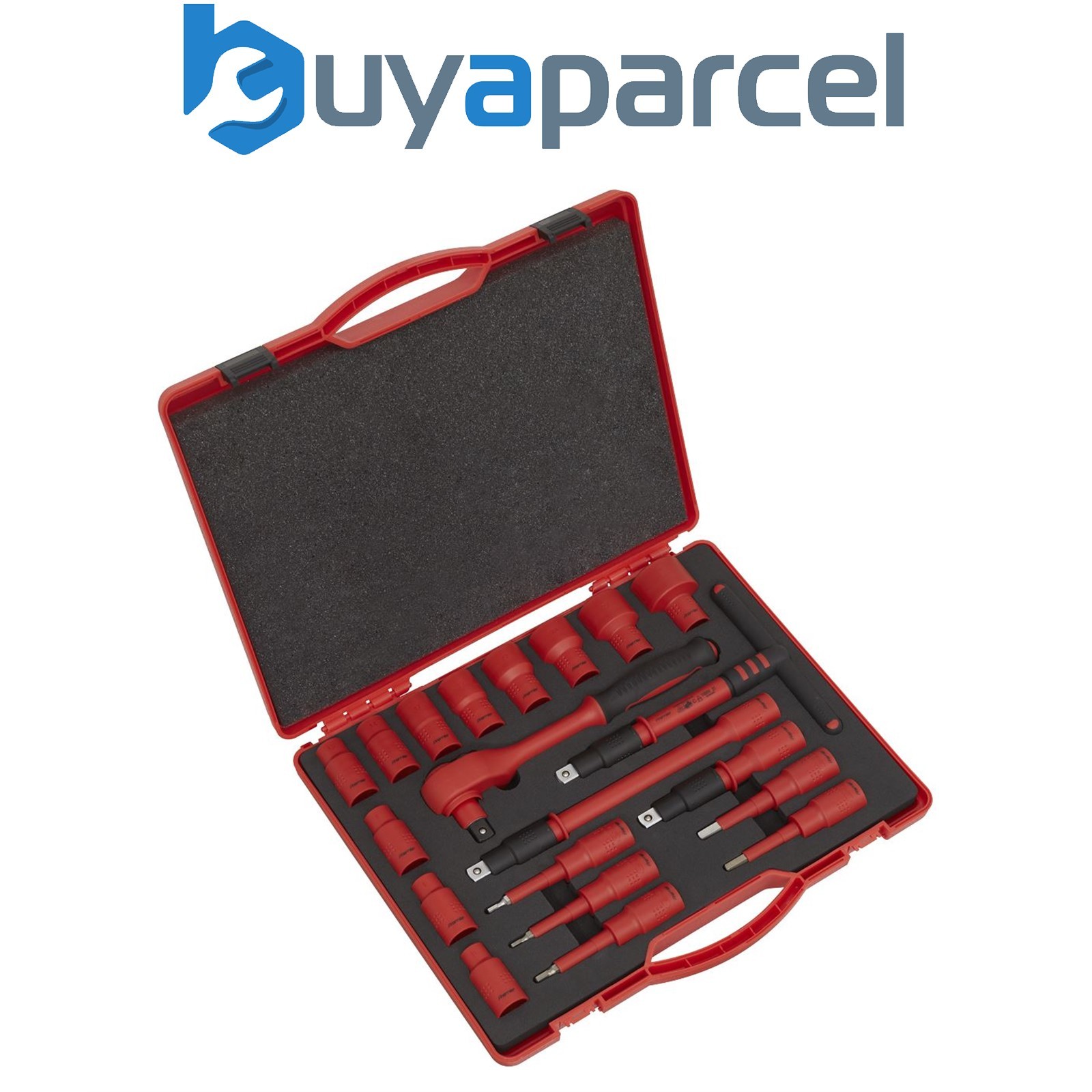 Sealey AK7941 Premier Insulated Socket Set 1/2"Sq Drive 20pc - VDE Approved