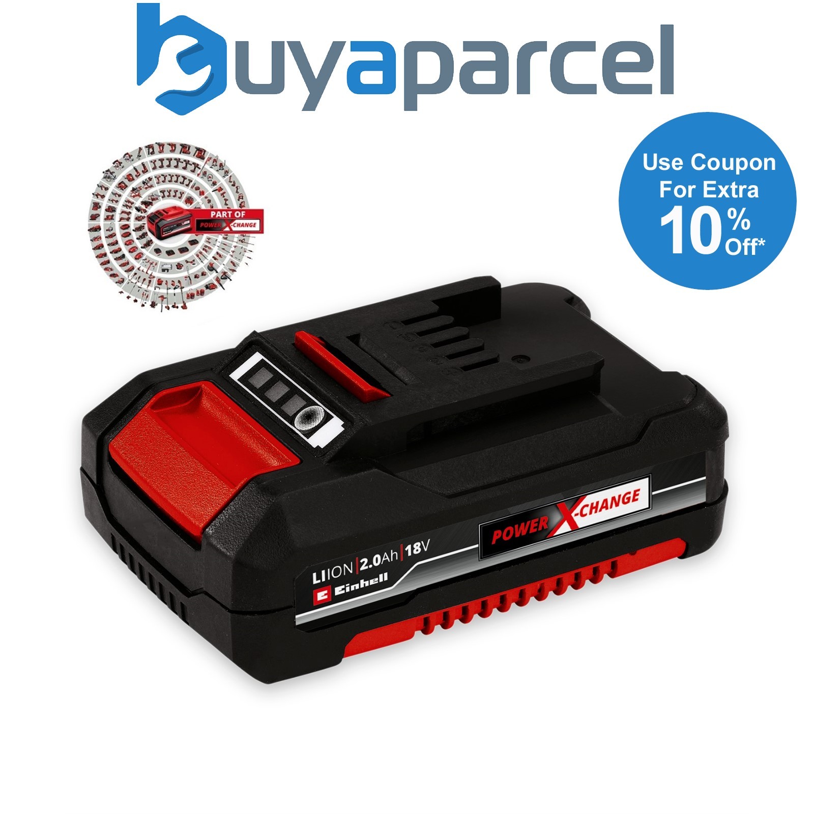 Einhell Power X Change 18v Lithium Ion 2.0ah Battery PX-BAT2 EINPXBAT2 Ozito
