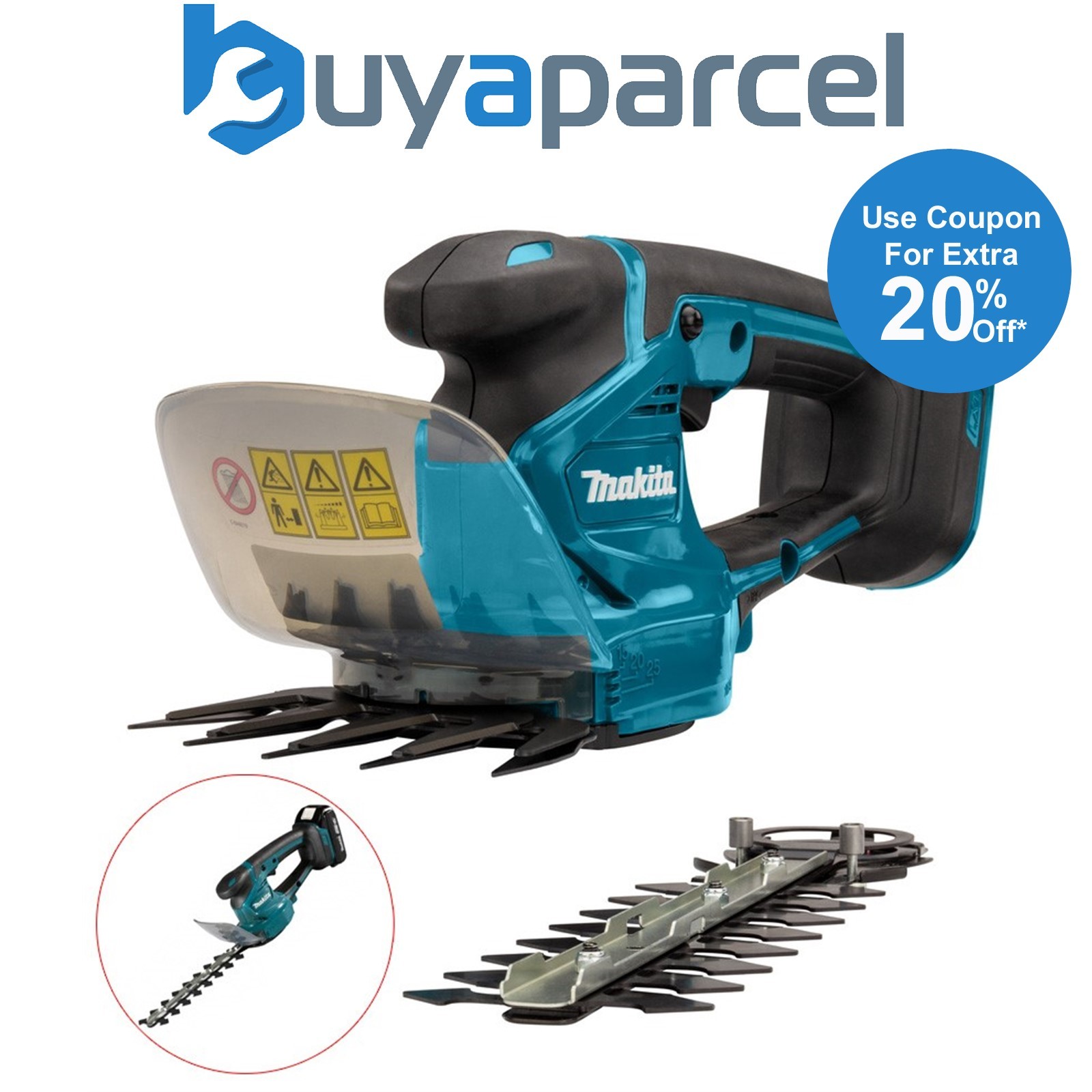 Makita DUM111ZX 18v Lithium Ion Cordless Garden Pruner Hedge Cutter Grass Shear