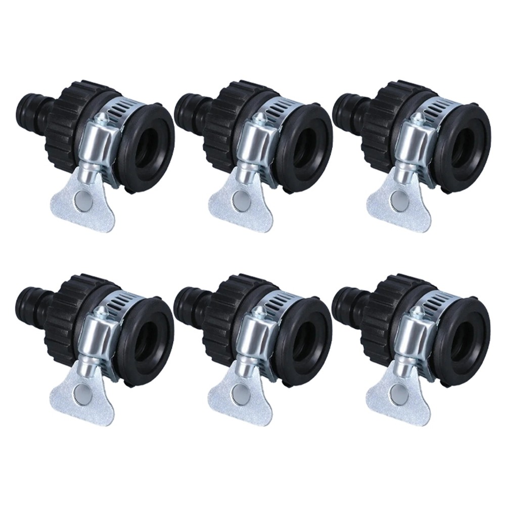 3X(6-Pack Universal Adapter, Plastic Hose Connector, Connect Fitting, Car3057