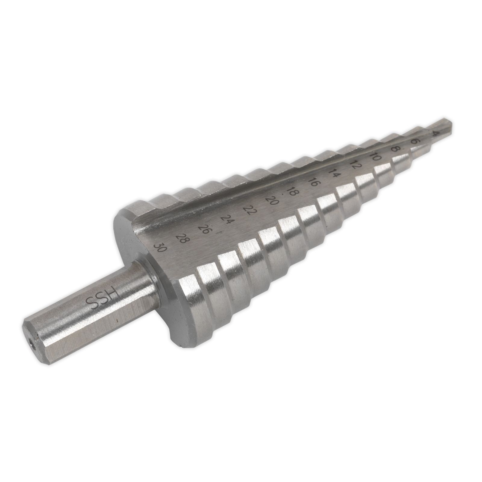 Sealey HSS 4341 Step Drill Bit 4-30mm Double Flute - Part No. AK4745