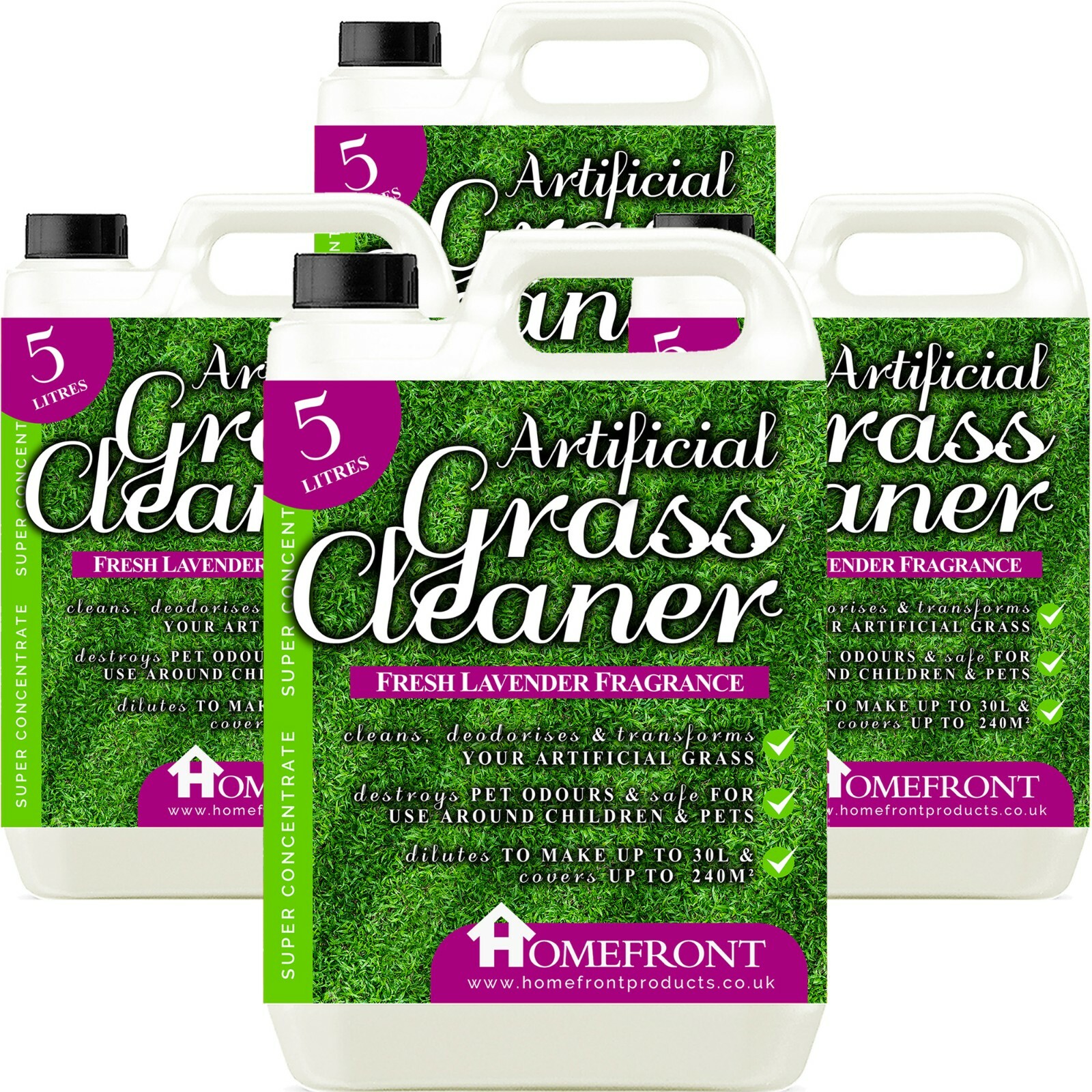 Homefront Artificial Grass Disinfectant Cleaner Garden Astro Turf Deodoriser 20L
